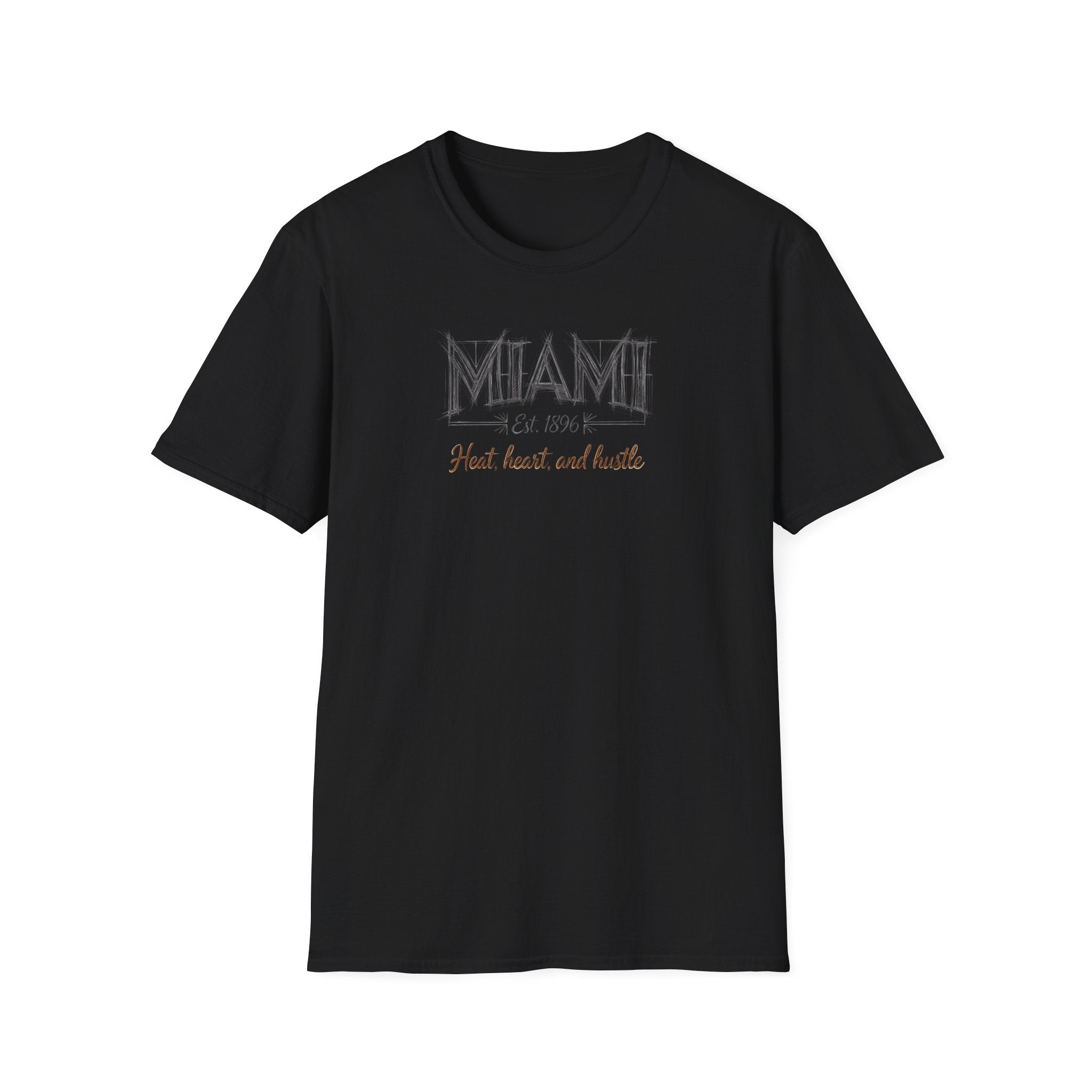 Miami FL 305 Vintage Retro T-Shirt — Heart, Hustle and Hustle City Tee