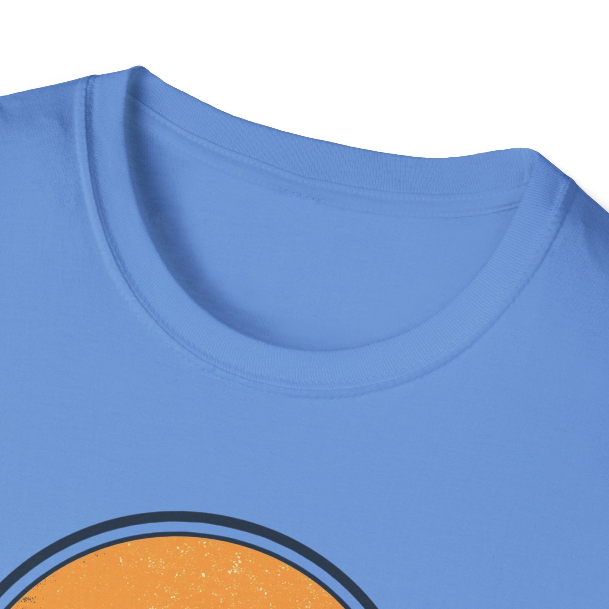 Boston Skyline Circle T‑Shirt — Retro Sunset City Graphic
