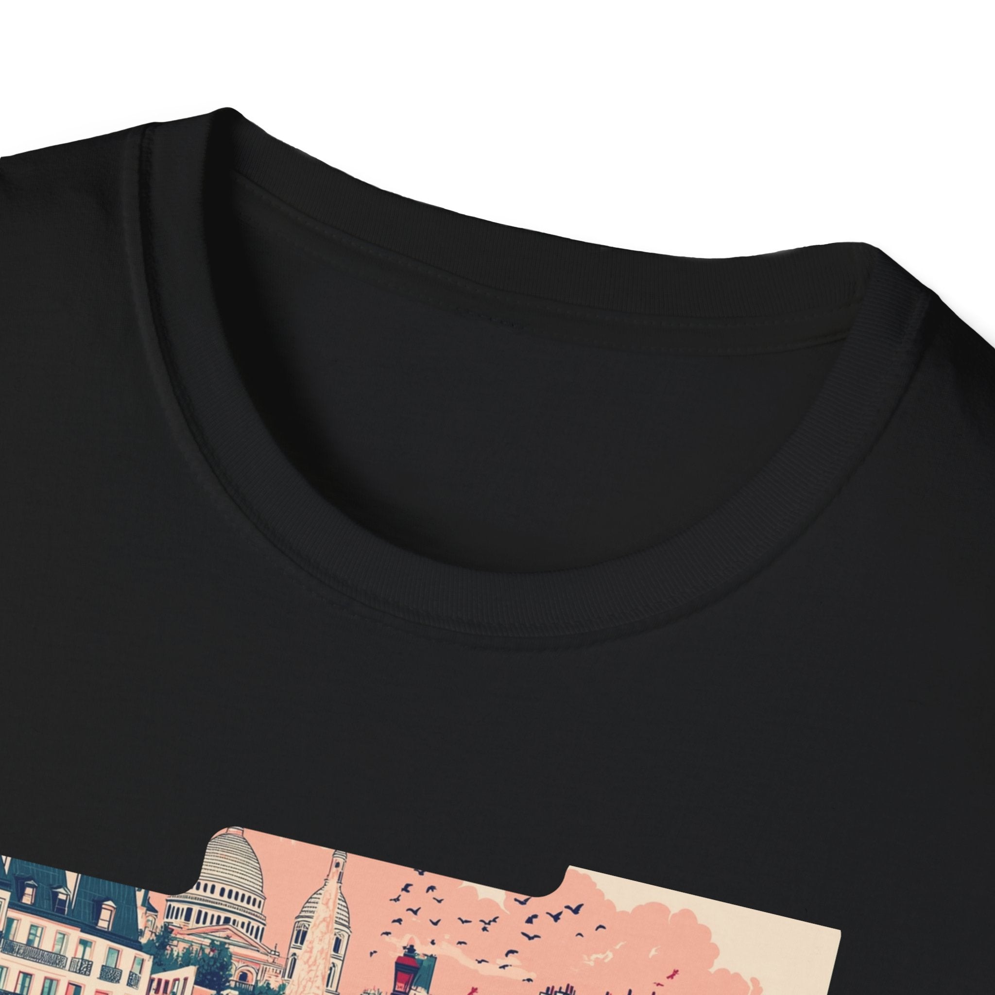 Paris Cityscape T-Shirt | Vintage French Street Illustration