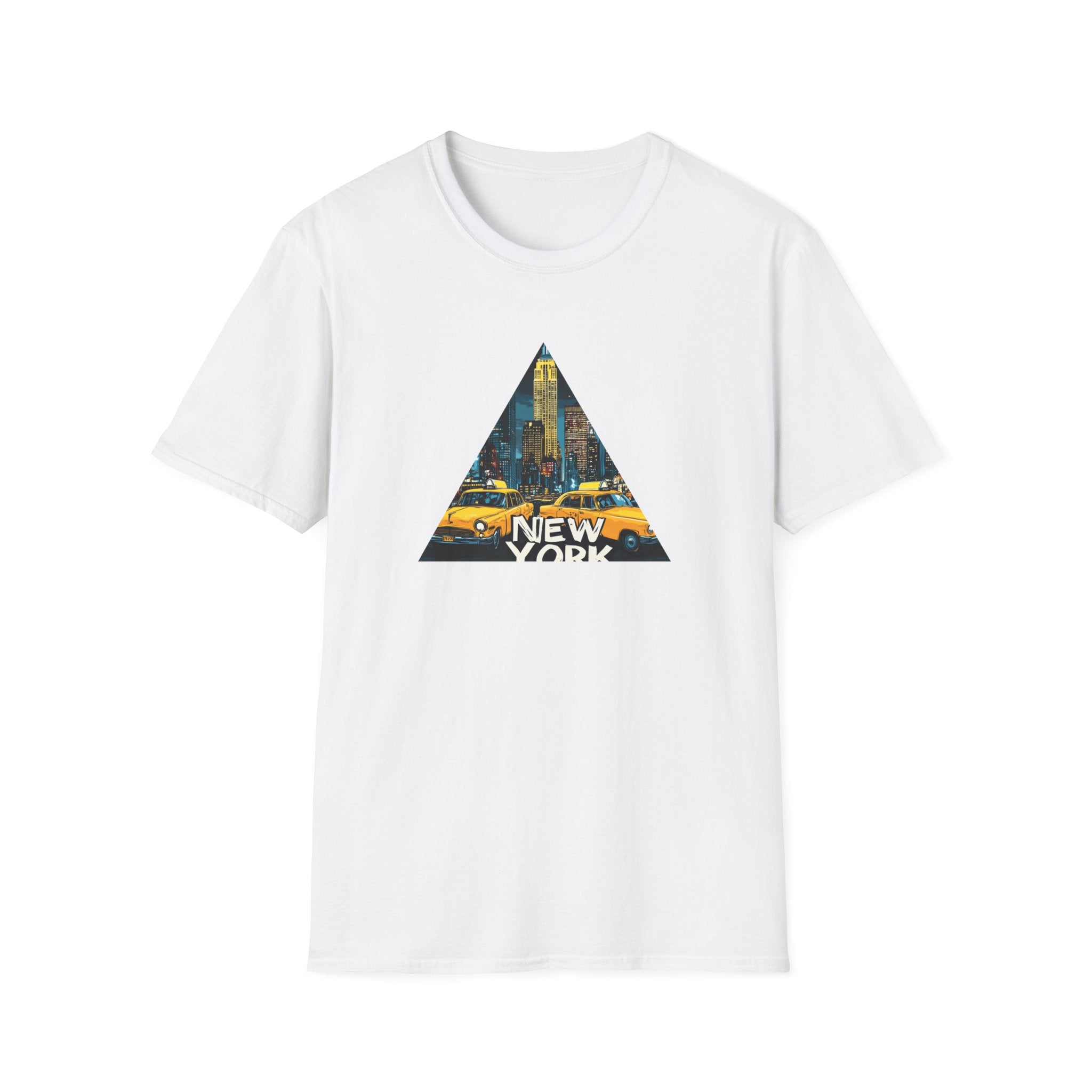 New York City Taxi Triangle T-Shirt | NYC Skyline Graphic Tee