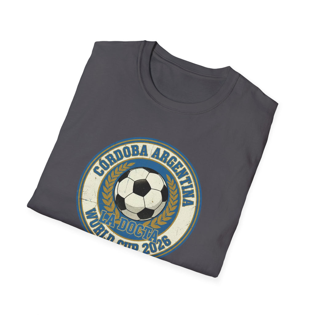 Argentina World Cup 2026 Soccer T-Shirt — Córdoba Retro Football Crest