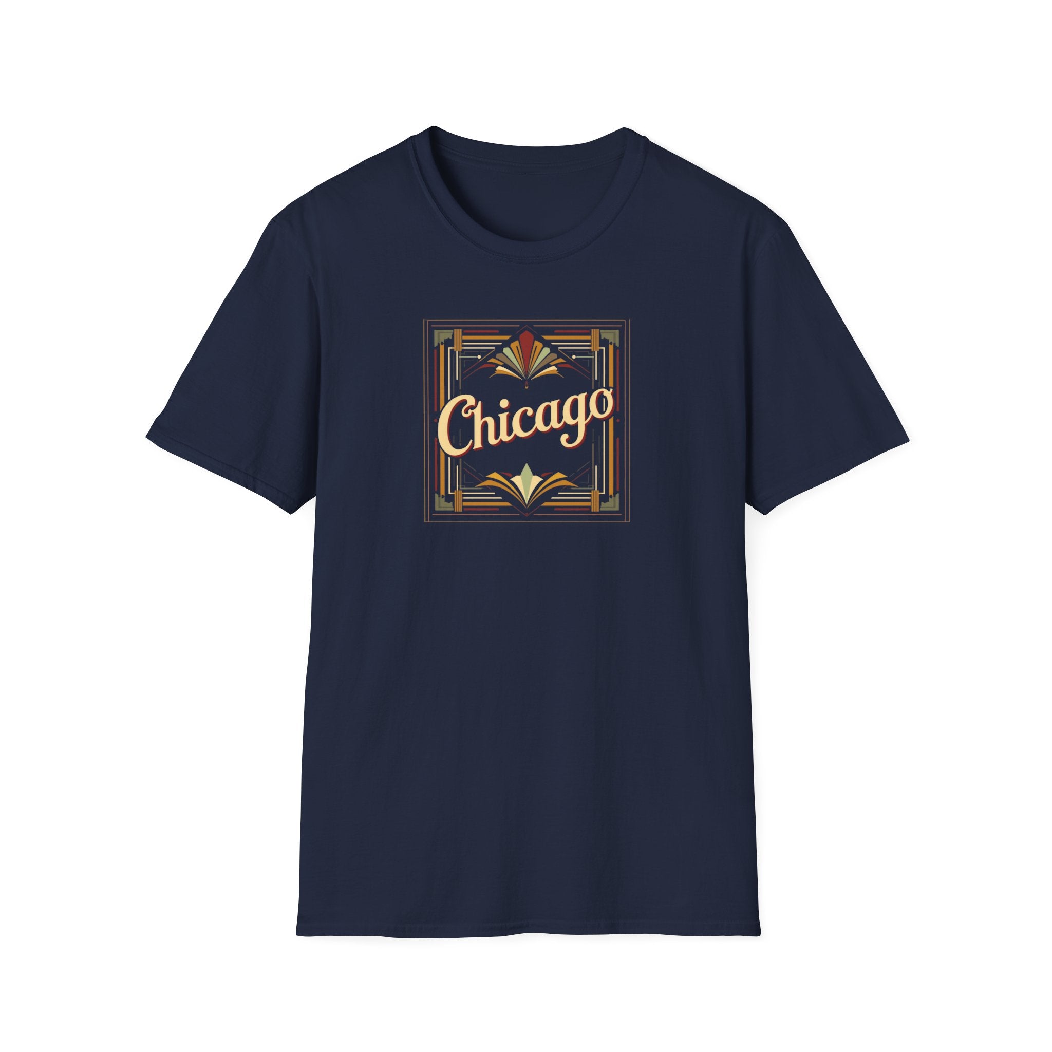 Chicago Art Deco Script T-Shirt | Vintage City Typography