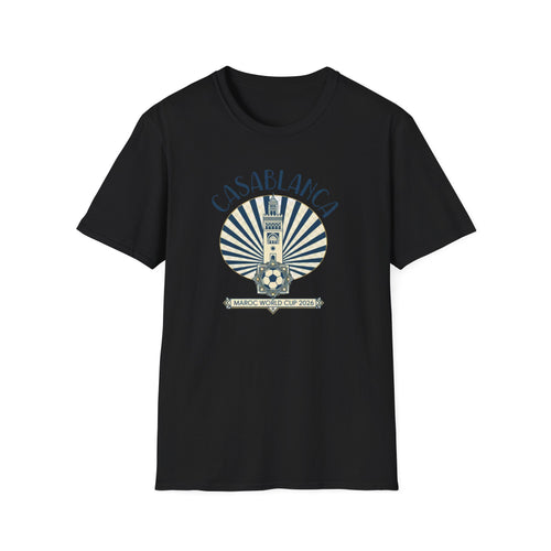Casablanca Vintage Travel T-Shirt — Morocco World Cup 2026 Souvenir