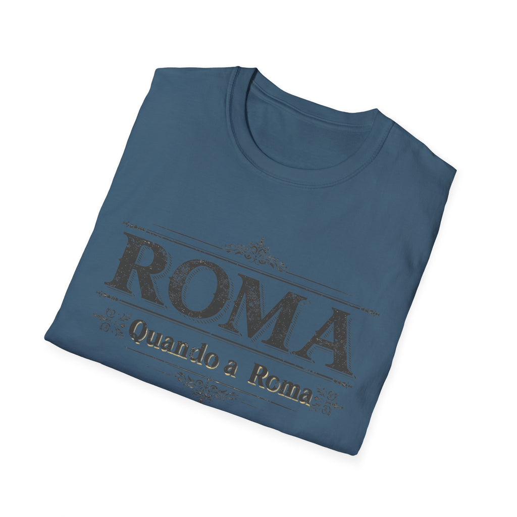 ROMA Vintage Typography T-Shirt | Quando a Roma travel souvenir
