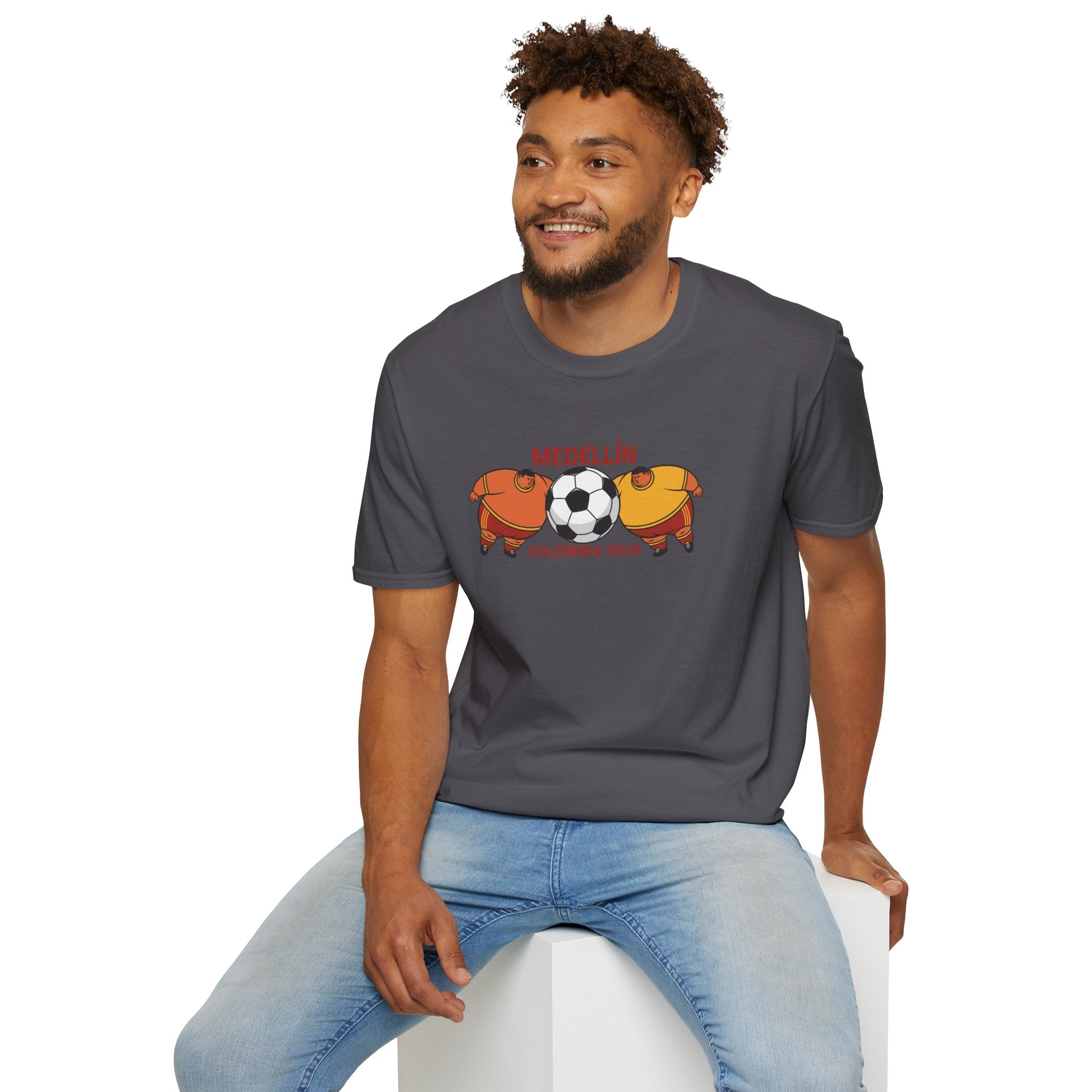 Medellín Colombia 2026 Soccer T-Shirt – Football Dolphins Graphic Tee