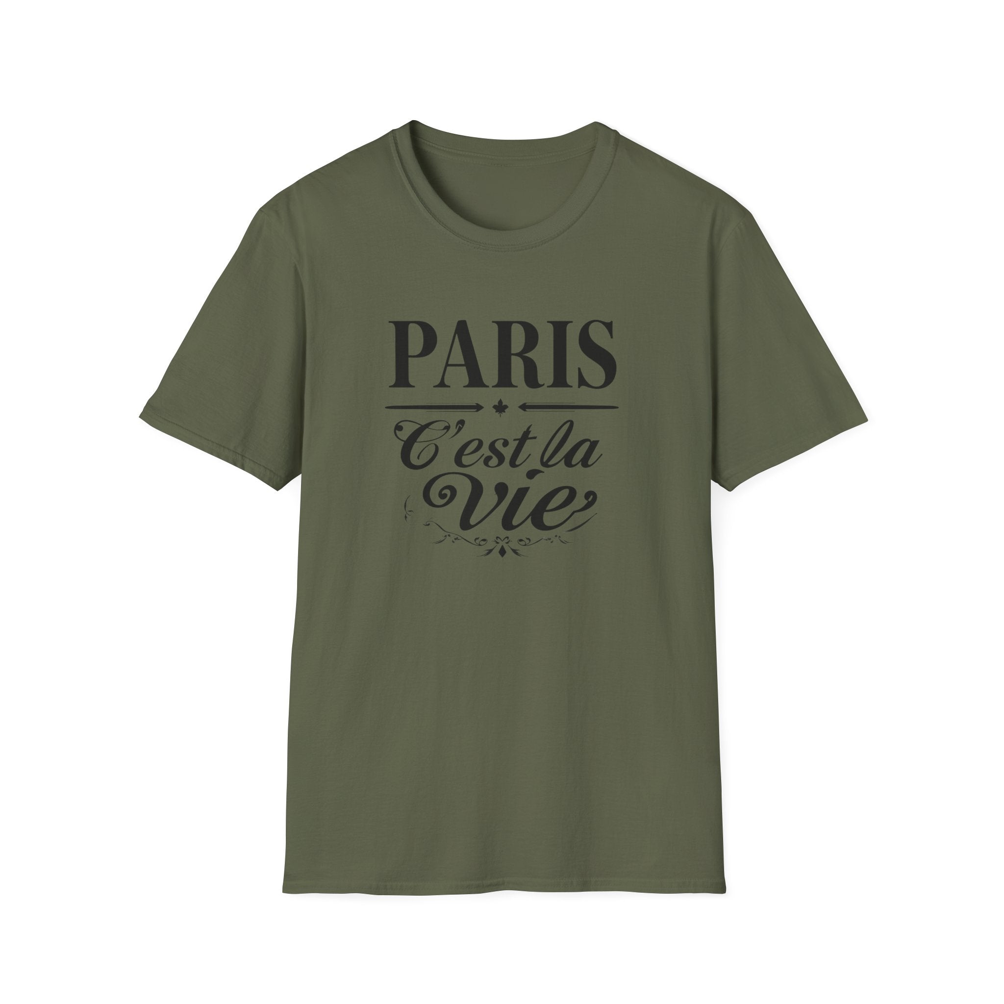 Paris C'est la Vie T-Shirt | French Script Tee, Paris Typography Shirt