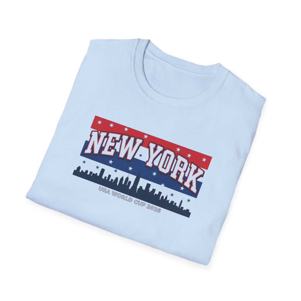 New York Skyline T-Shirt - Patriotic USA City Graphic Tee