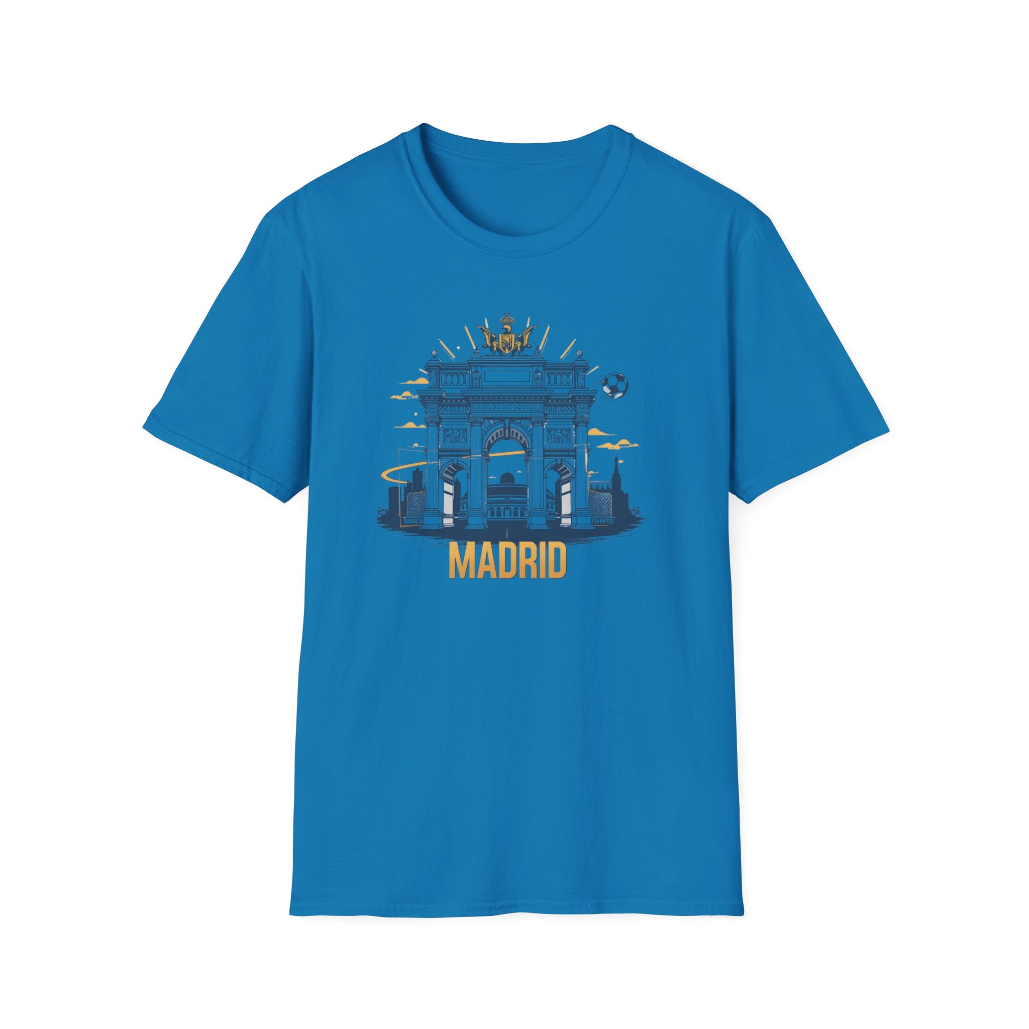 Madrid Arch Illustration T-Shirt | Puerta de Alcalá Landmark Tee
