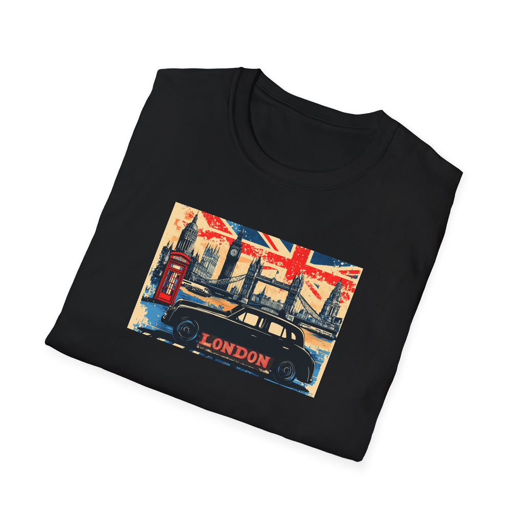 London Skyline Graphic T-Shirt | Union Jack, Tower Bridge, Red Phone Booth