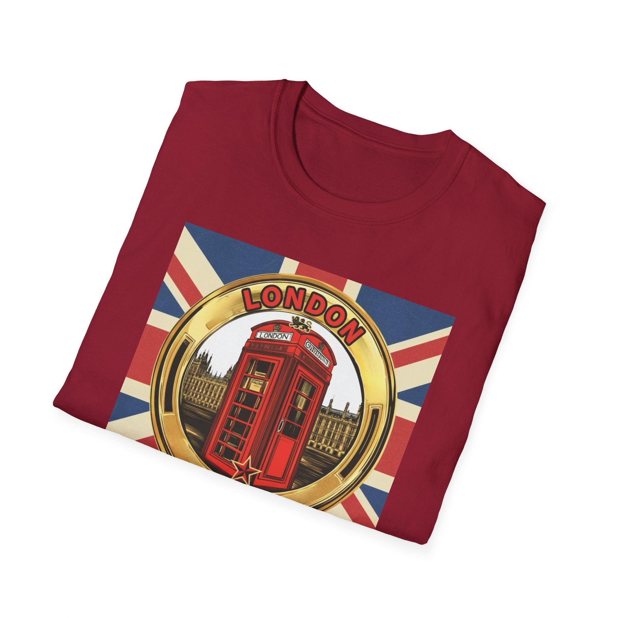 London Phone Booth T-Shirt World Cup 2026 — Vintage Union Jack Travel Supporters Tee