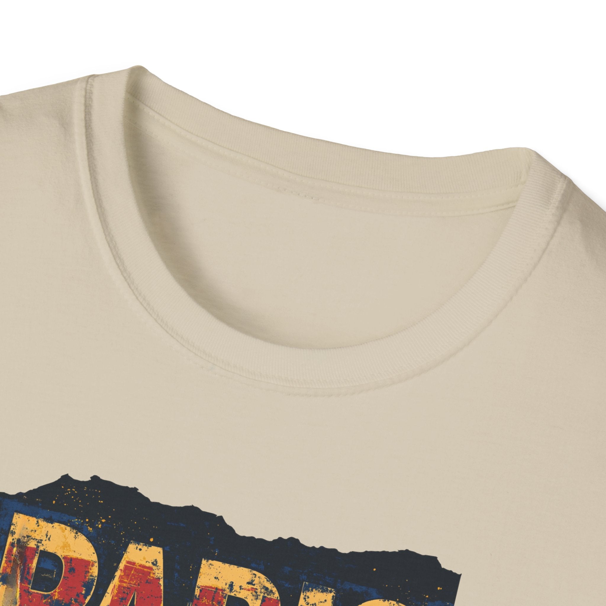 Paris Skyline Graphic T-Shirt | Vintage Textured Paris Design