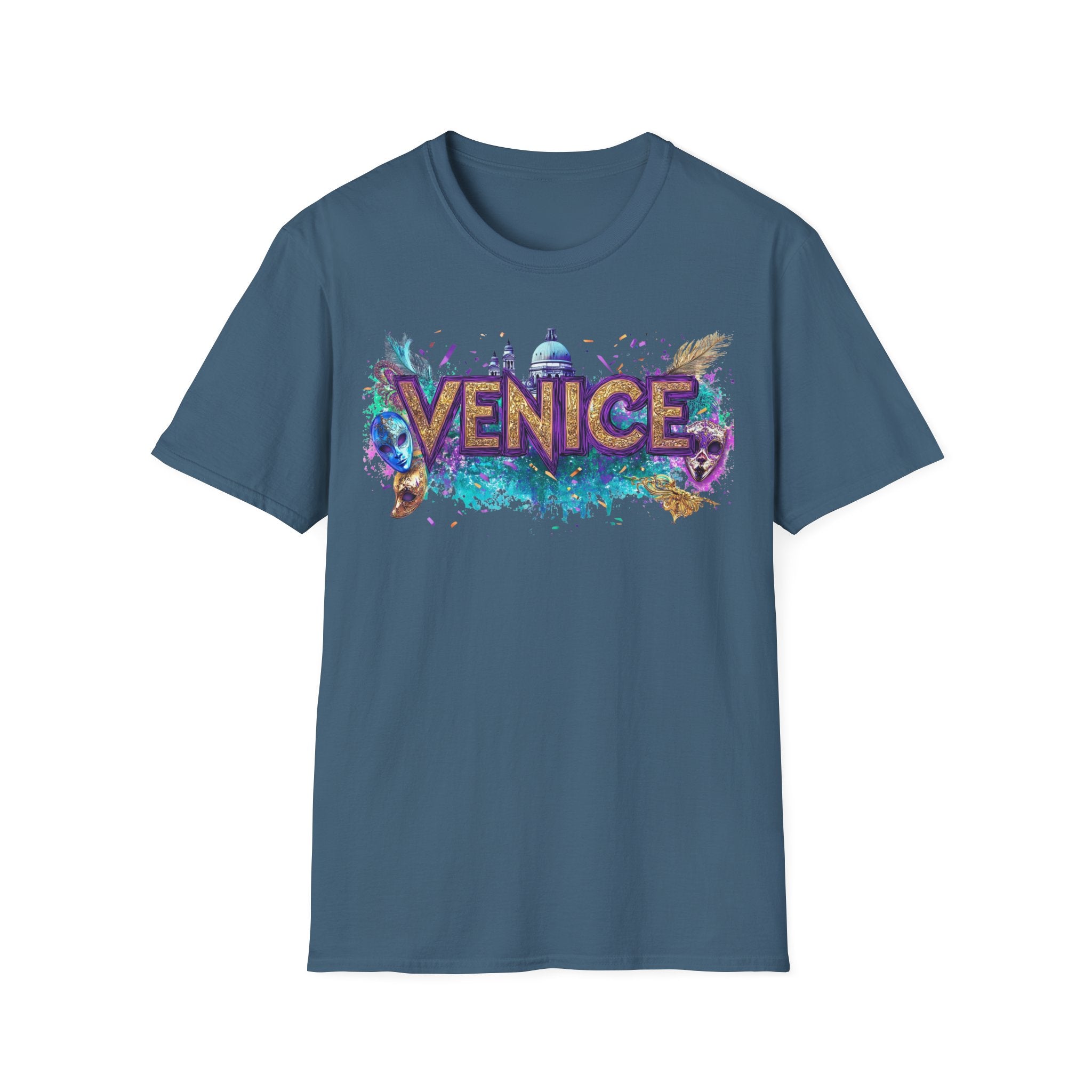 Venice Watercolor Splash T-Shirt | Venice Italy Travel Souvenir