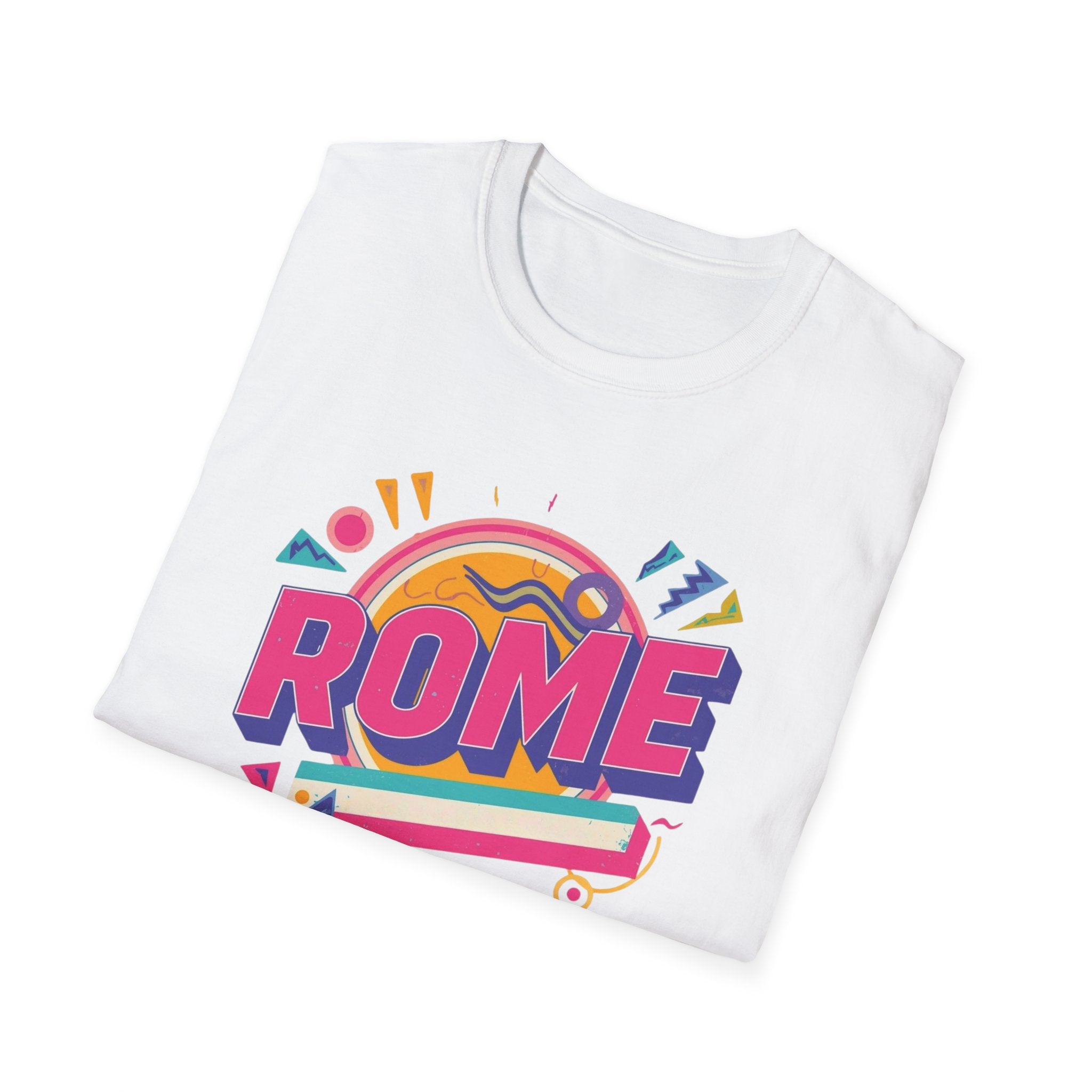 Rome Retro Graphic T-Shirt — Colorful Travel Tee