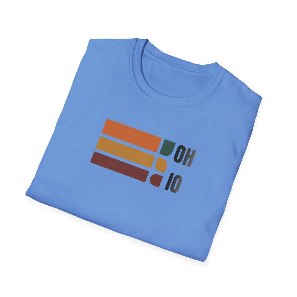Ohio State Outline Stripes T-Shirt | Retro Buckeye Pride
