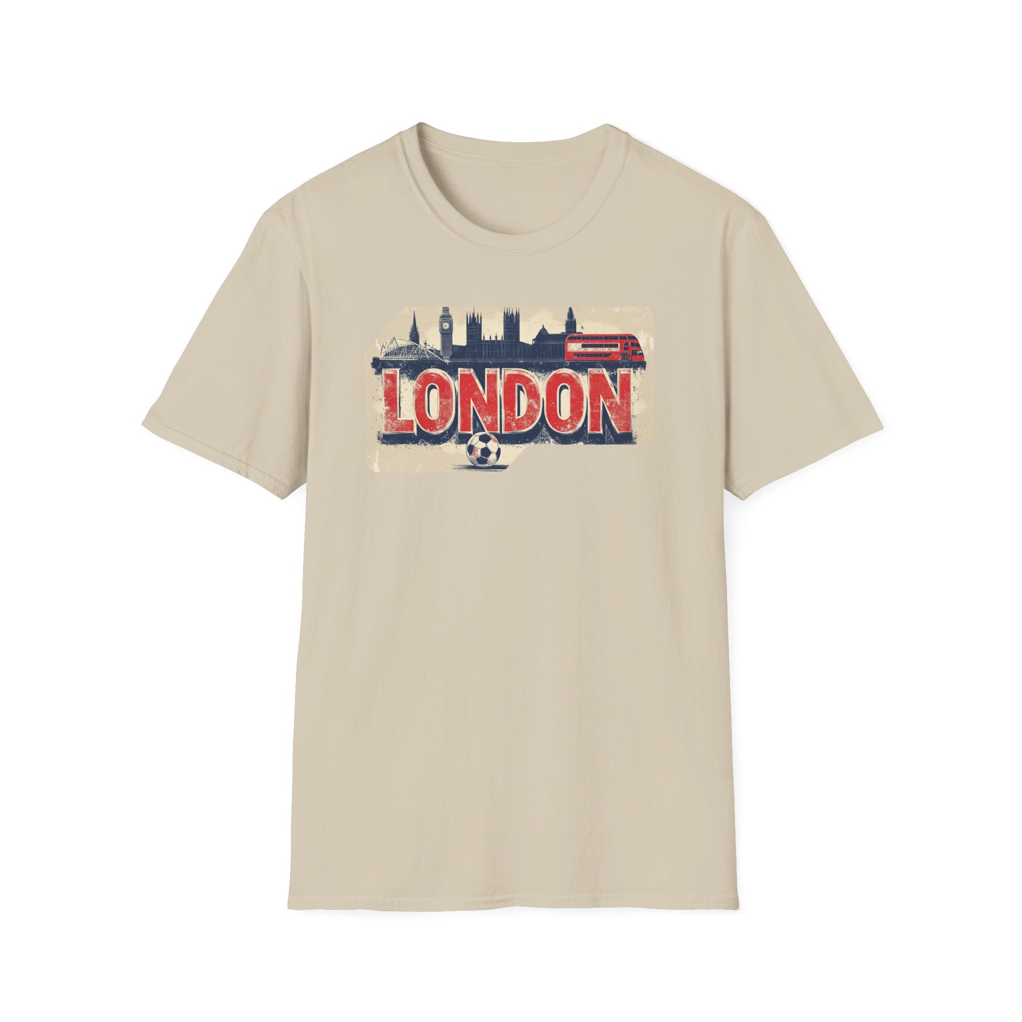 London Vintage Sign T-Shirt | Skyline, Union Jack Bus