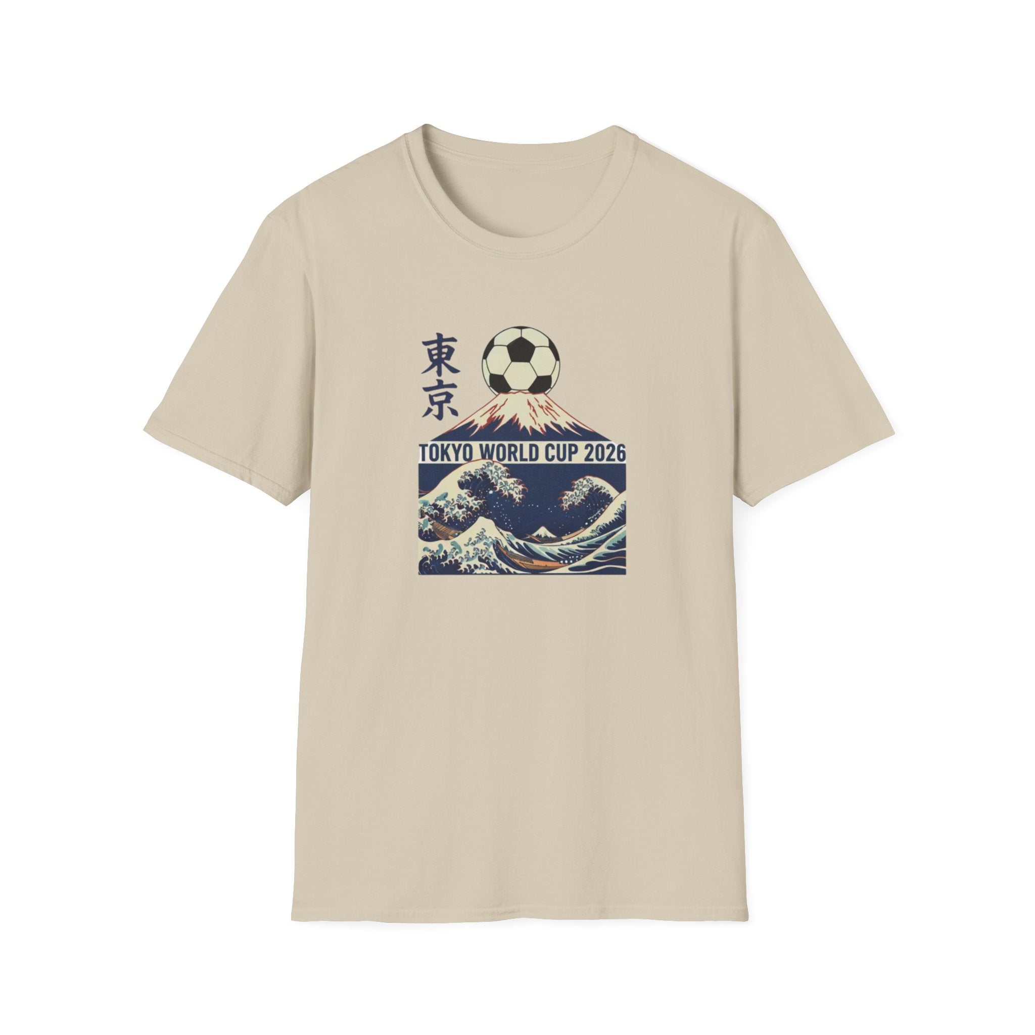 Tokyo World Cup 2026 Soccer T‑Shirt — Great Wave Football Design