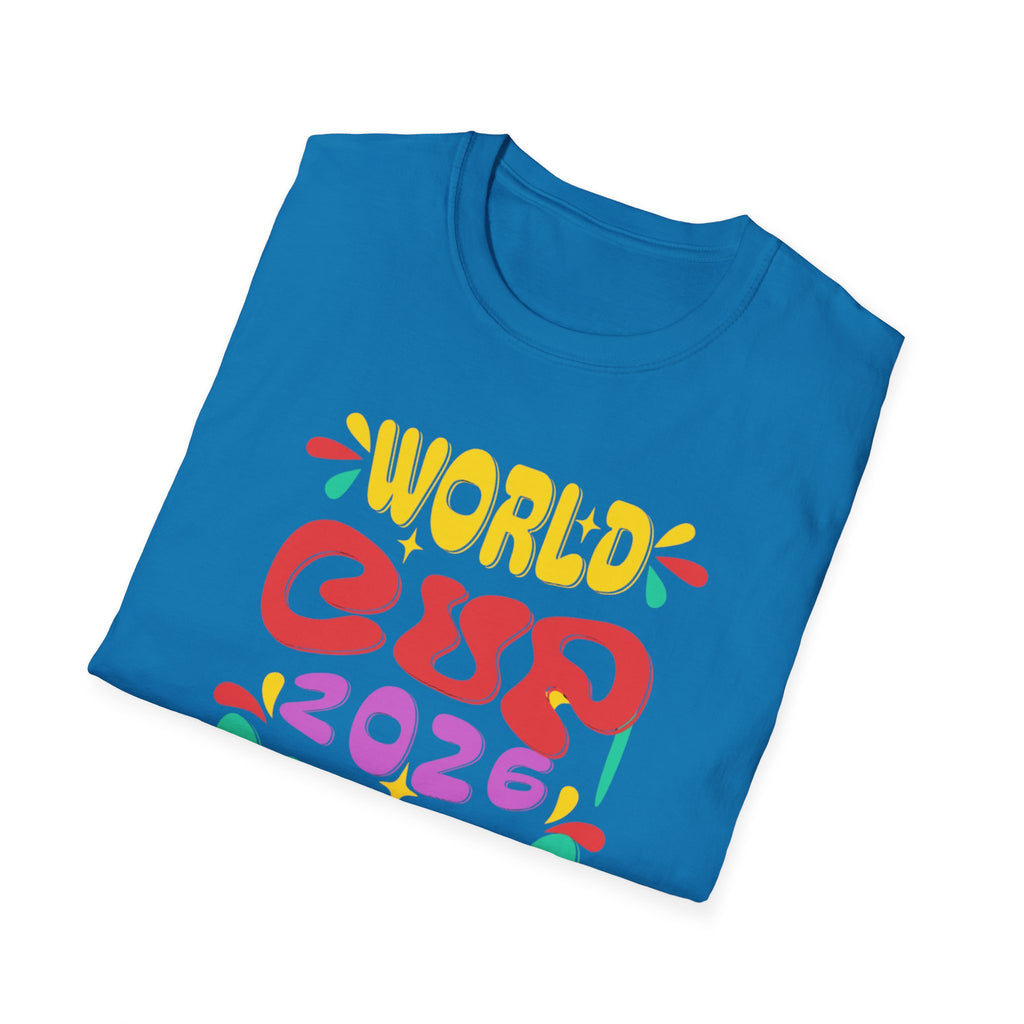 World Cup 2026 Dallas T-Shirt — Colorful Retro Soccer Fan Tee
