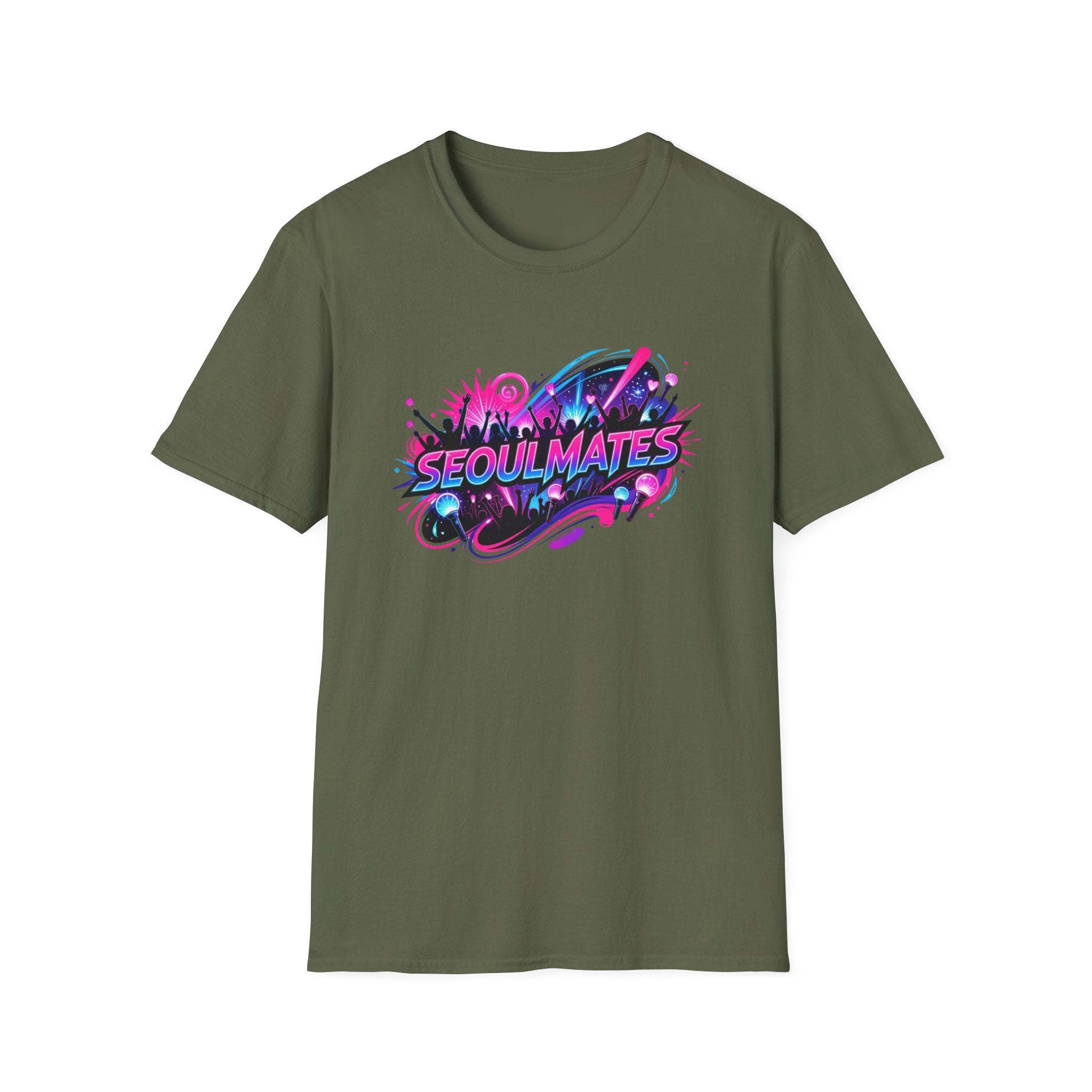 Seoulmates Graphic T-Shirt — Neon K-Pop City Vibe Tee