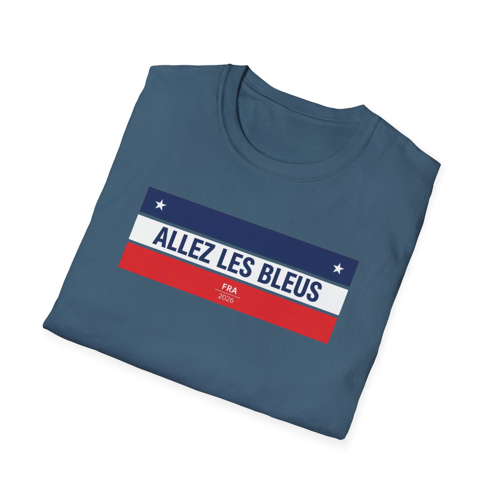 T-Shirt — Allez Les Bleus French Flag Soccer Supporter Tee