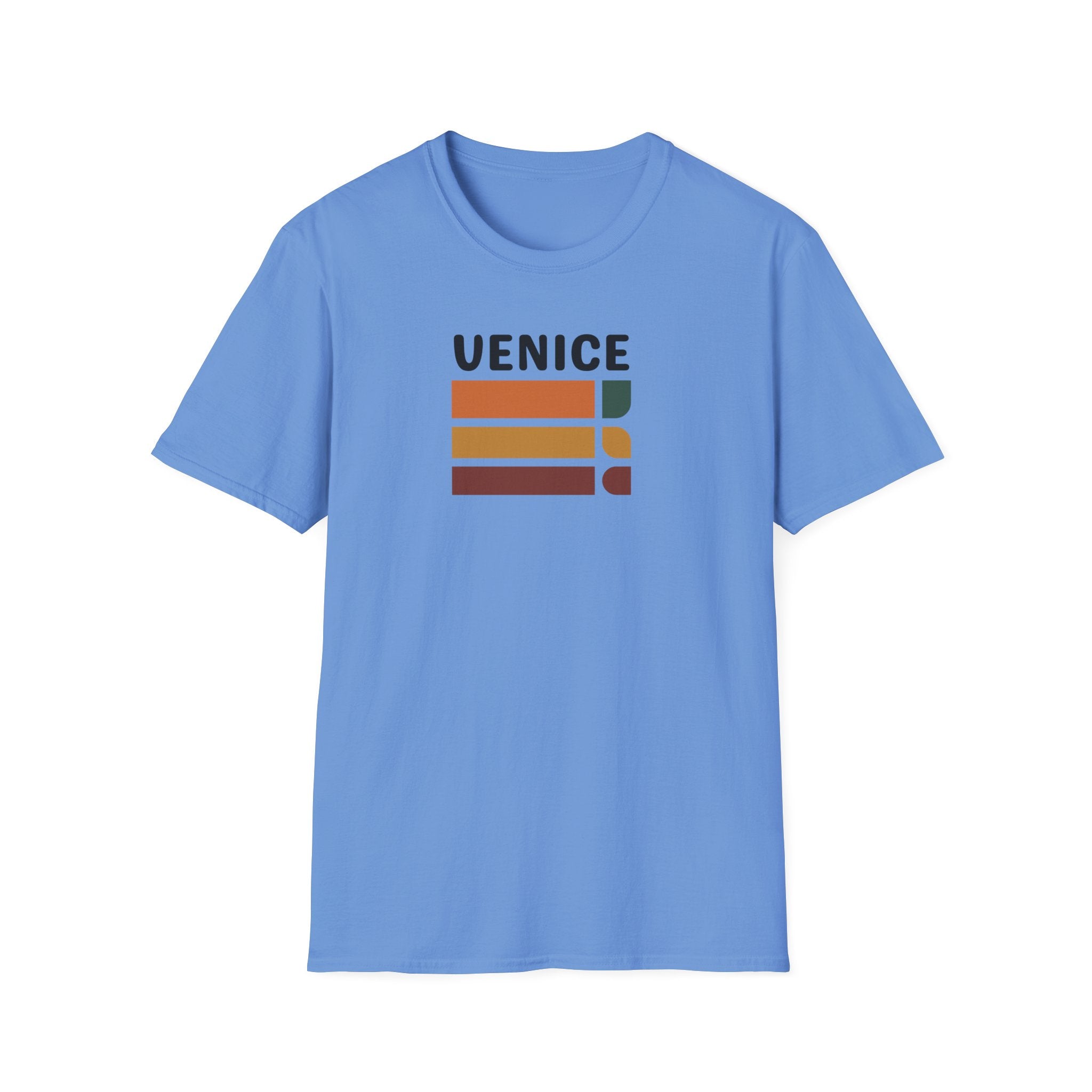 Venice Retro Stripes T-Shirt | Vintage Color Block Tee
