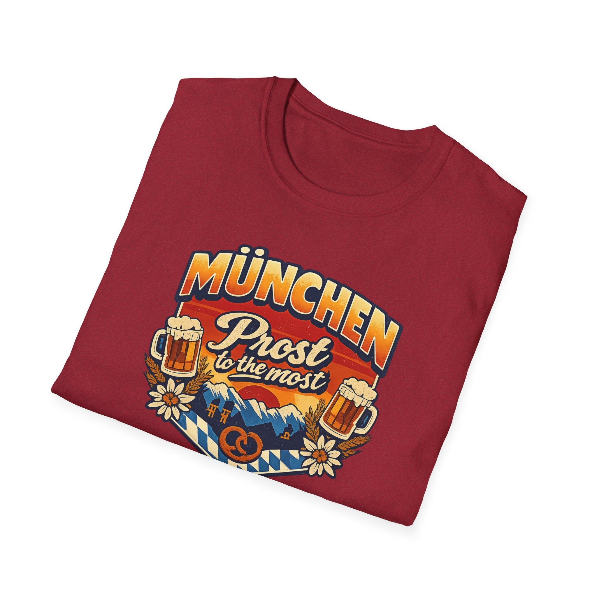 München Prost T-Shirt – Oktoberfest Beer & Pretzel Graphic Tee