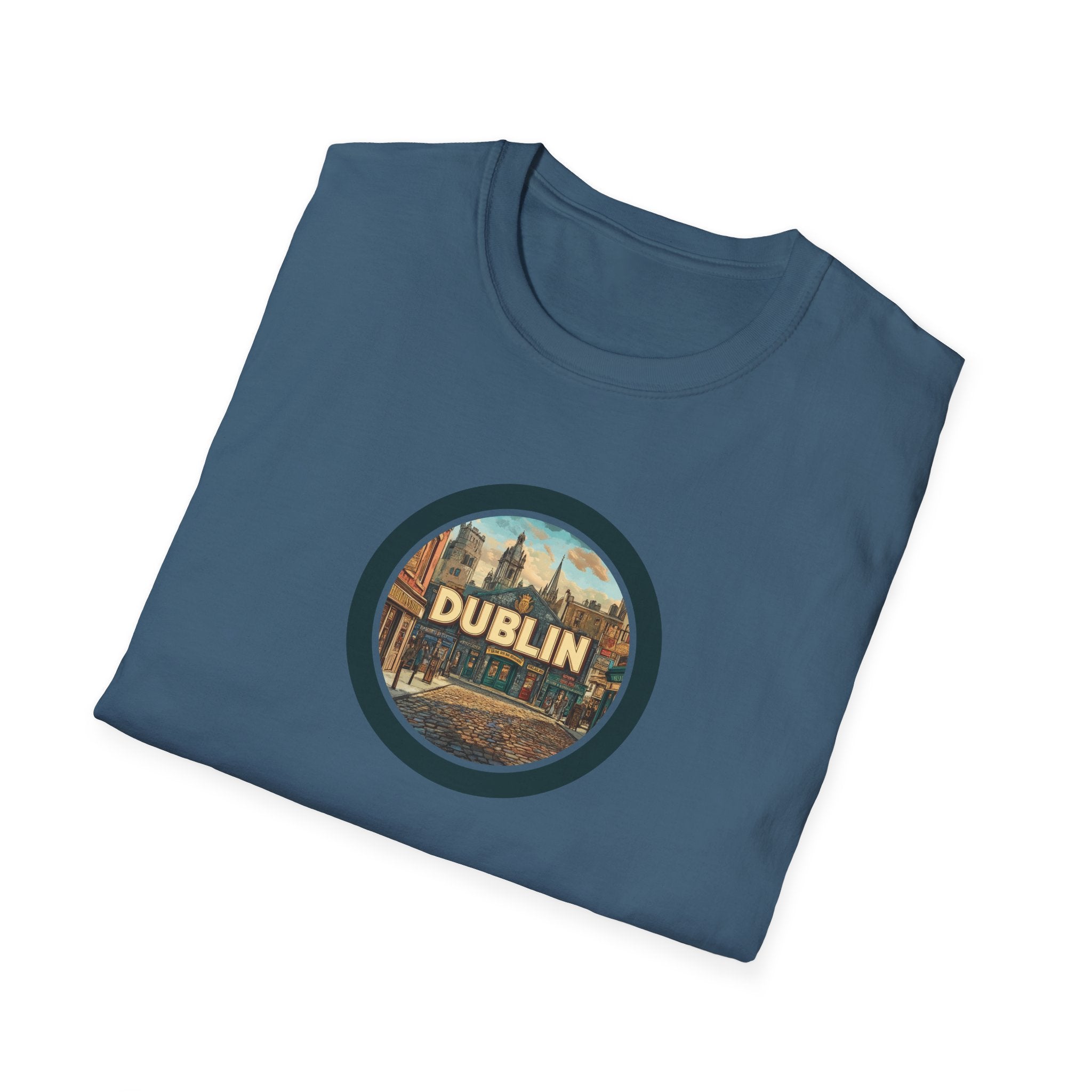 Dublin Vintage Cityscape T-Shirt | Ireland Travel Souvenir