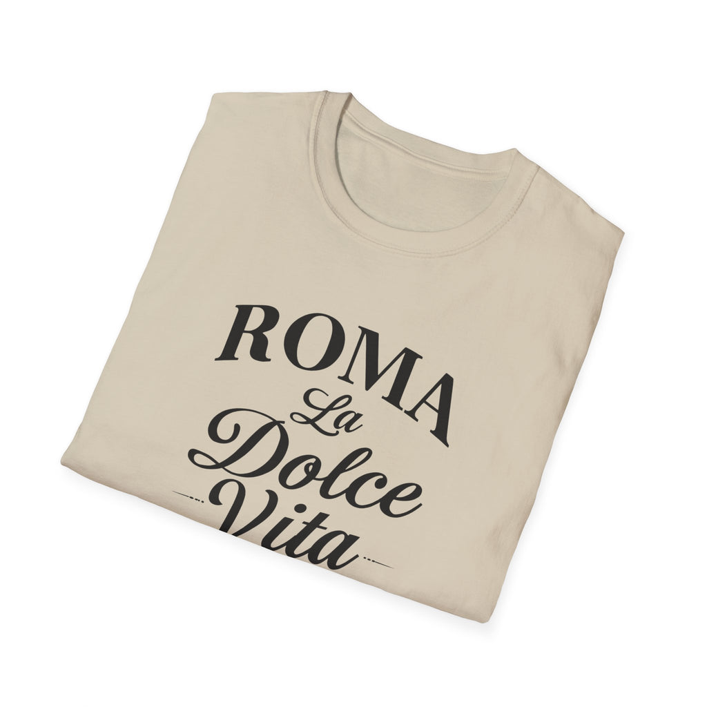 Roma La Dolce Vita T-Shirt | Italian Typography Travel Tee