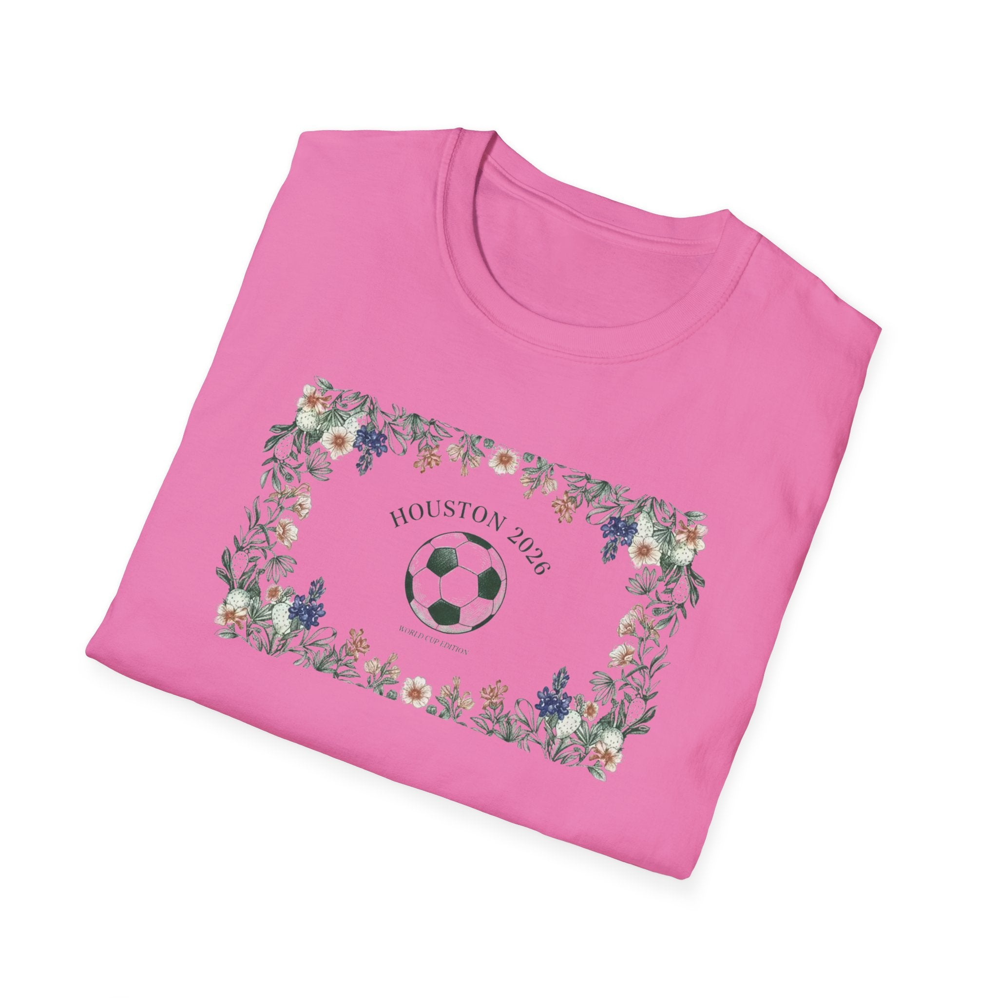 Floral Soccer Mom T-Shirt — 'Best Mom Ever' Athletic Floral Tee