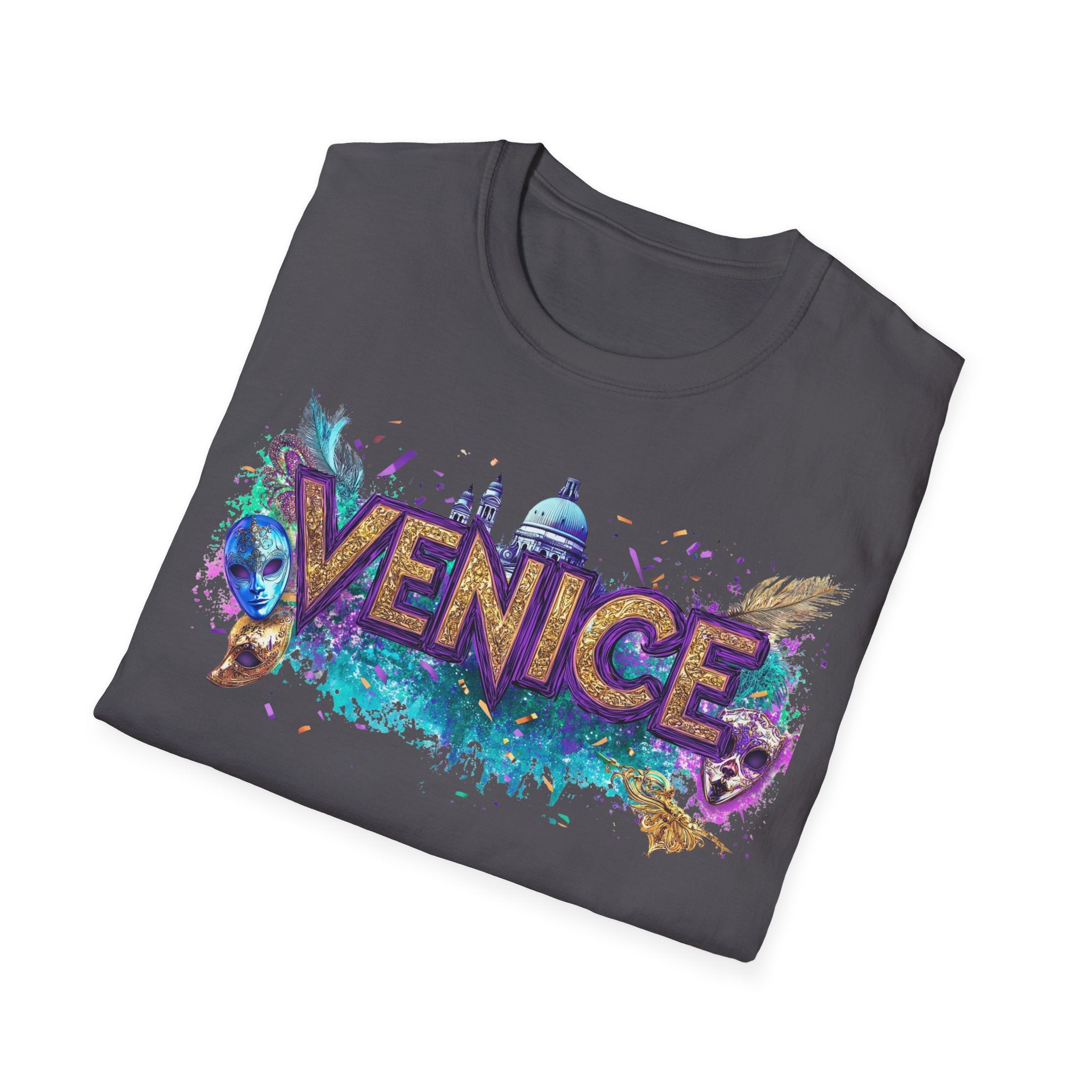 Venice Watercolor Splash T-Shirt | Venice Italy Travel Souvenir