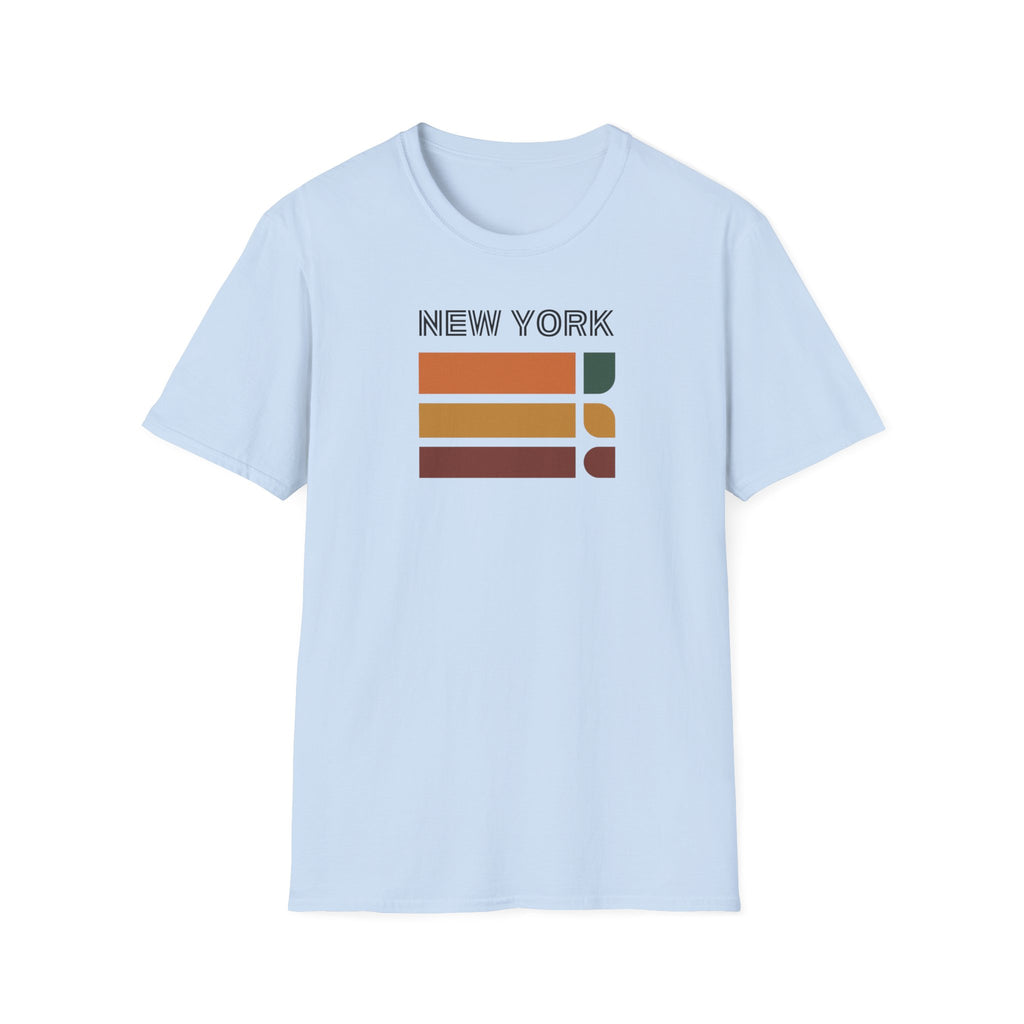 New York Retro Stripes T-Shirt | Vintage City Skyline Tee