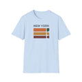 New York Retro Stripes T-Shirt | Vintage City Skyline Tee