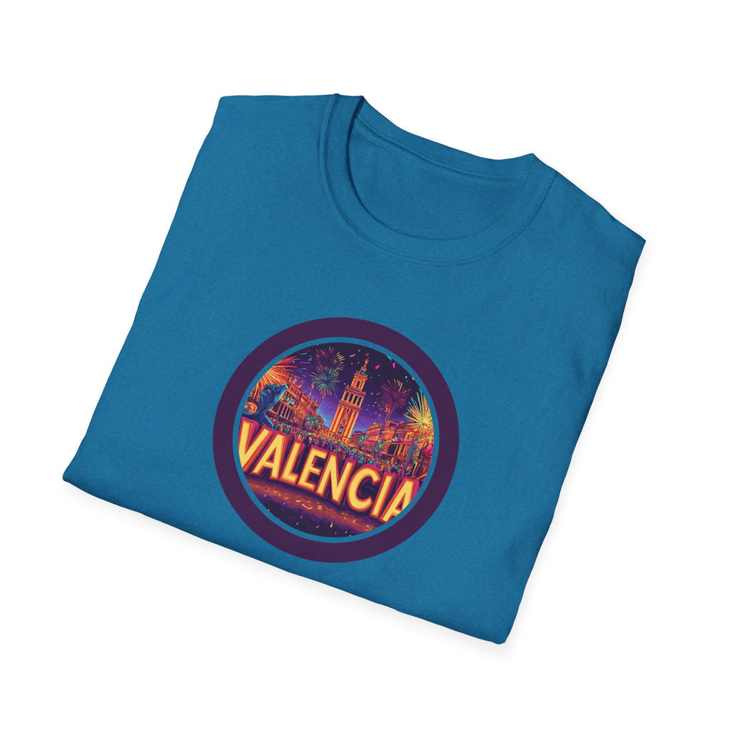 Valencia skyline circle logo T-Shirt | Spain travel souvenir