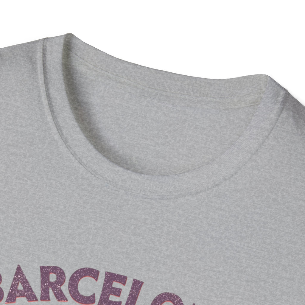 Barcelona "Més que awesome" Retro Striped T-Shirt