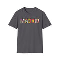 Madrid Colorful Lettering T-Shirt | City Typography Travel Shirt