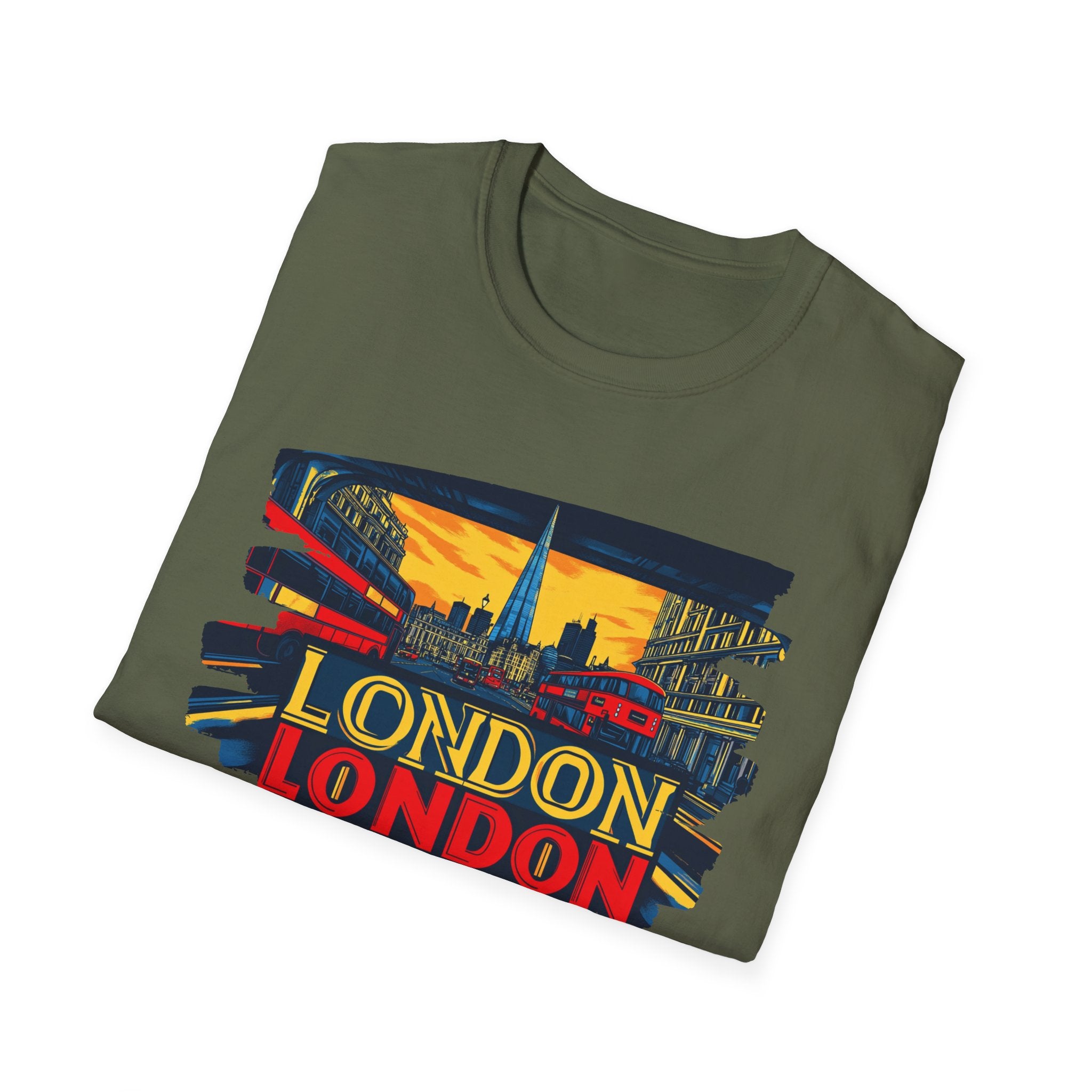 London Skyline Graphic T-Shirt | Retro Cityscape London Tee