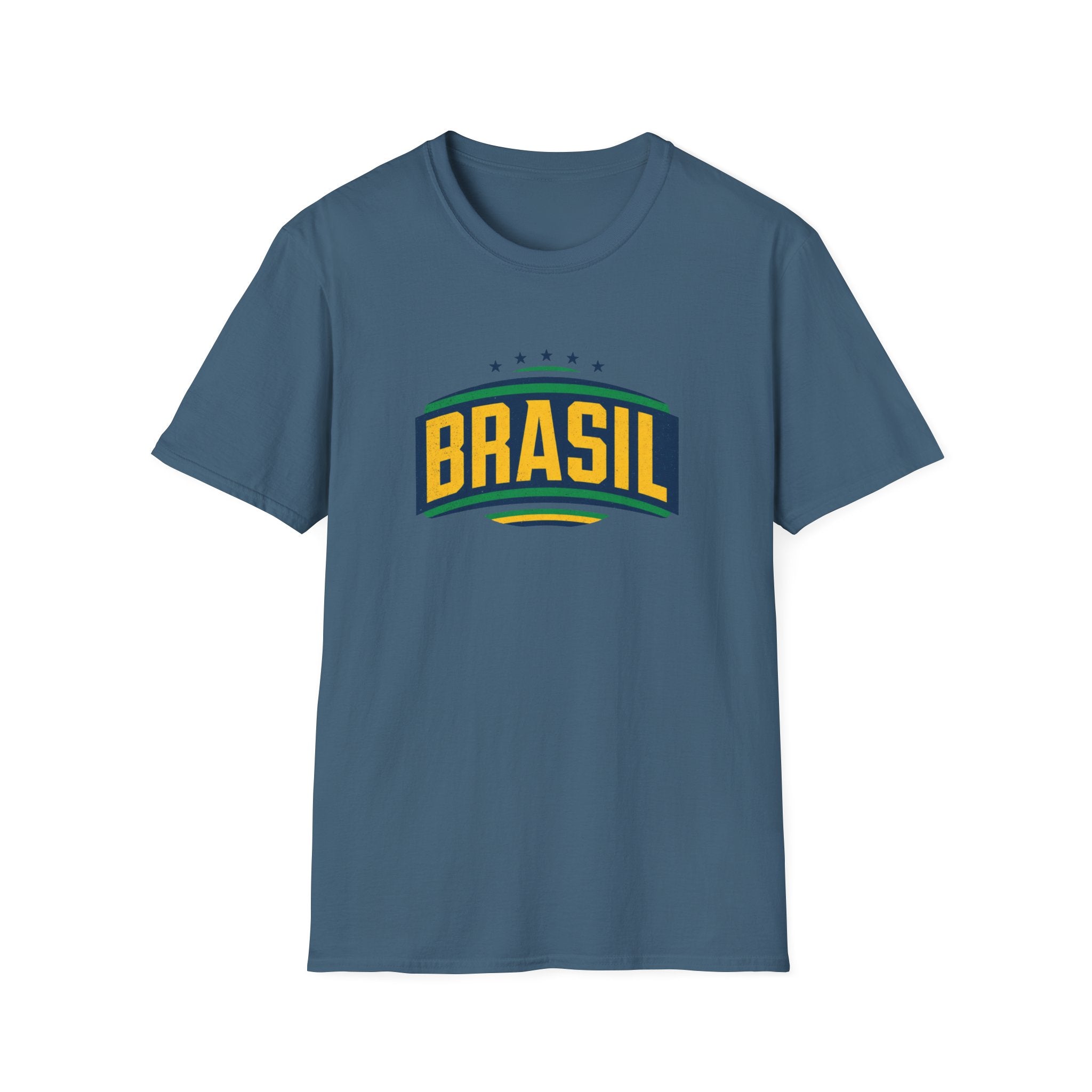 Brasil Retro Arch T-Shirt | Brazilian Flag Colors, Soccer Pride