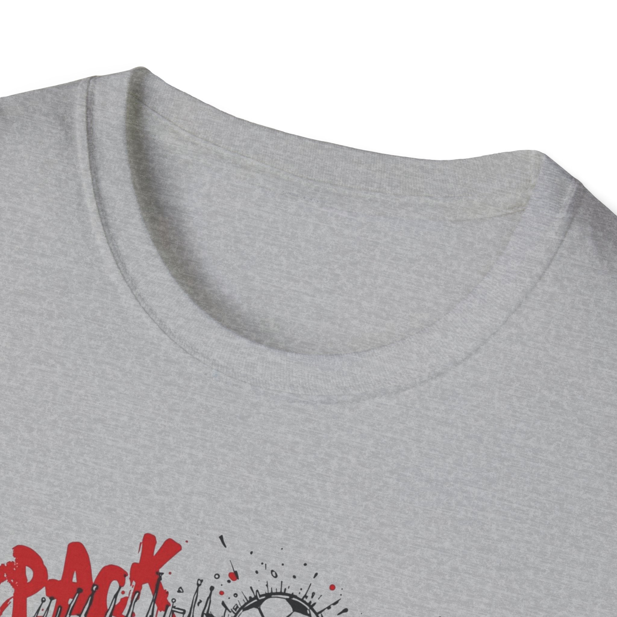 Pack Mas T-Shirt | Skull Mask Illustration, Horror Dripping Text