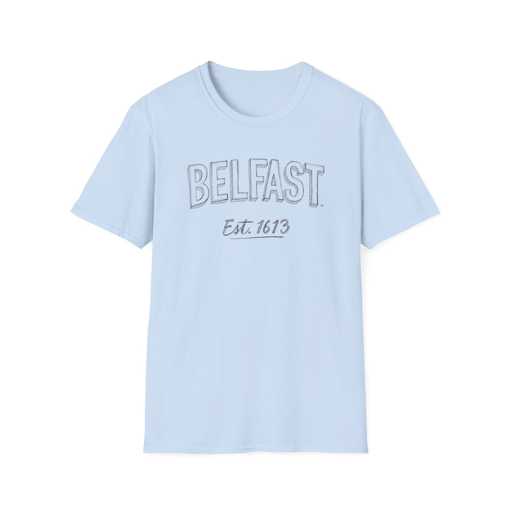 Belfast Est. 1613 Vintage-Style T-Shirt — Retro City Pride Tee