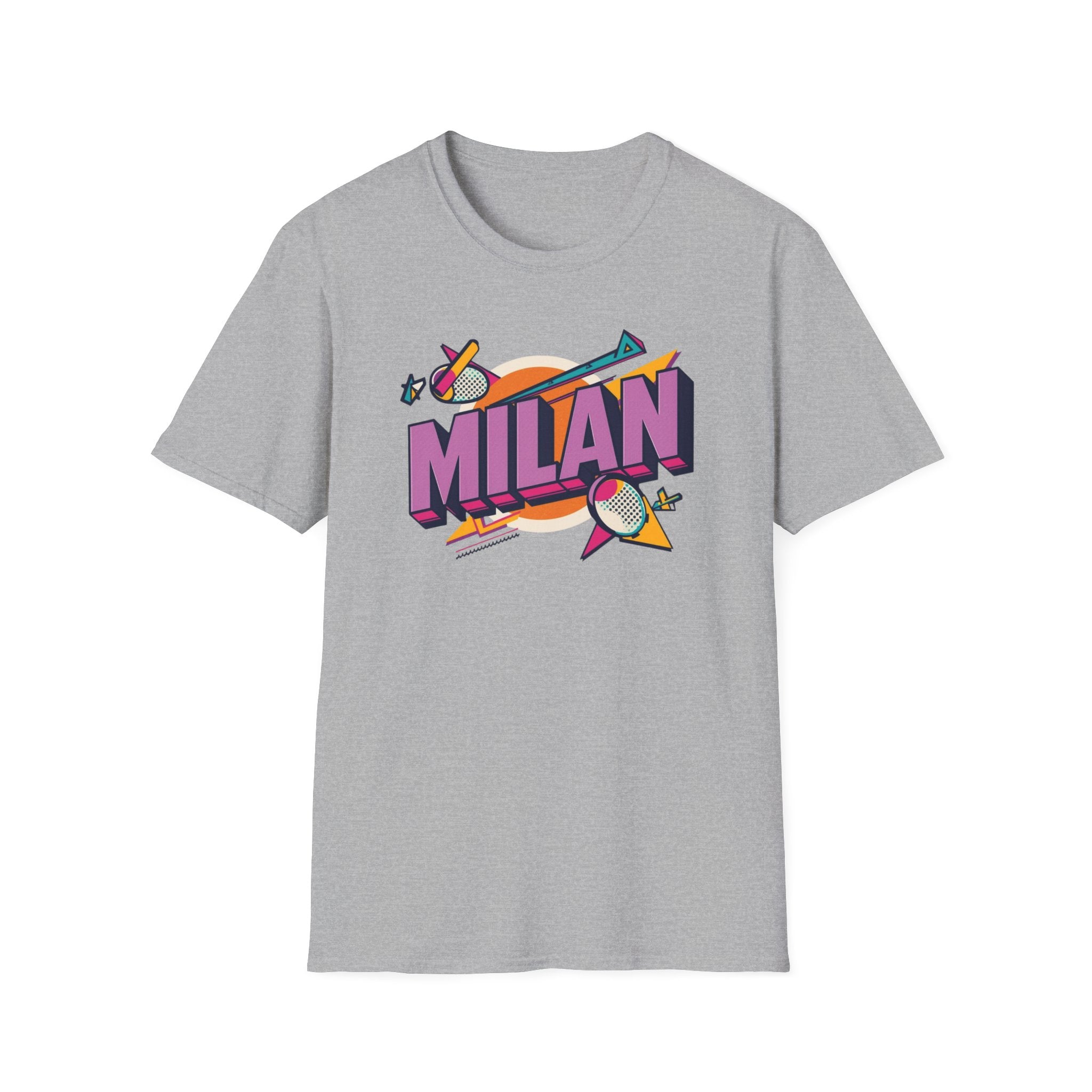 Milan Retro Graphic T-Shirt — 80s Pop Art City Design