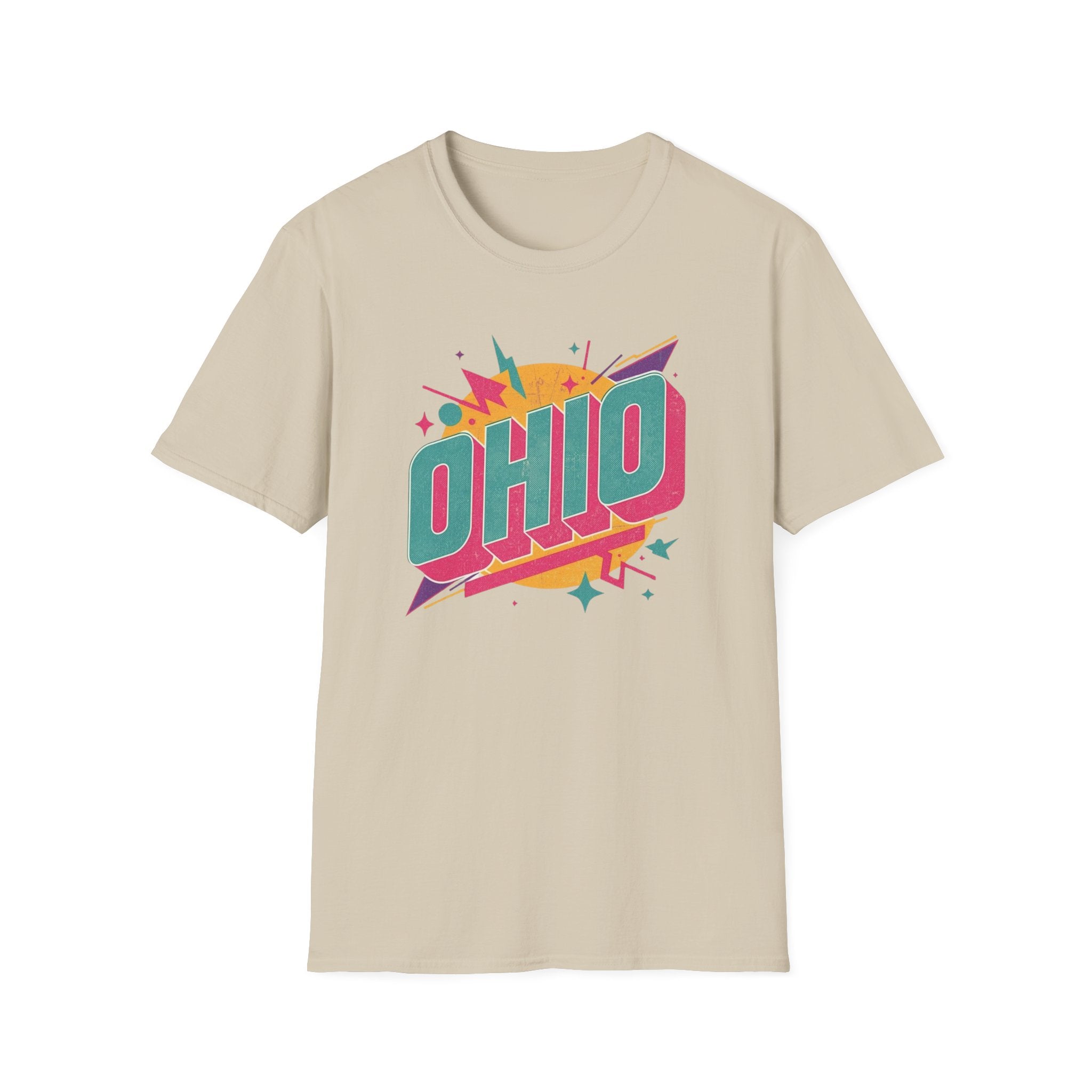 Ohio Retro Tee — Colorful Vintage State Pride T-Shirt