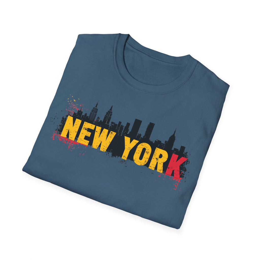 New York skyline graffiti T-Shirt | NYC skyline urban street art