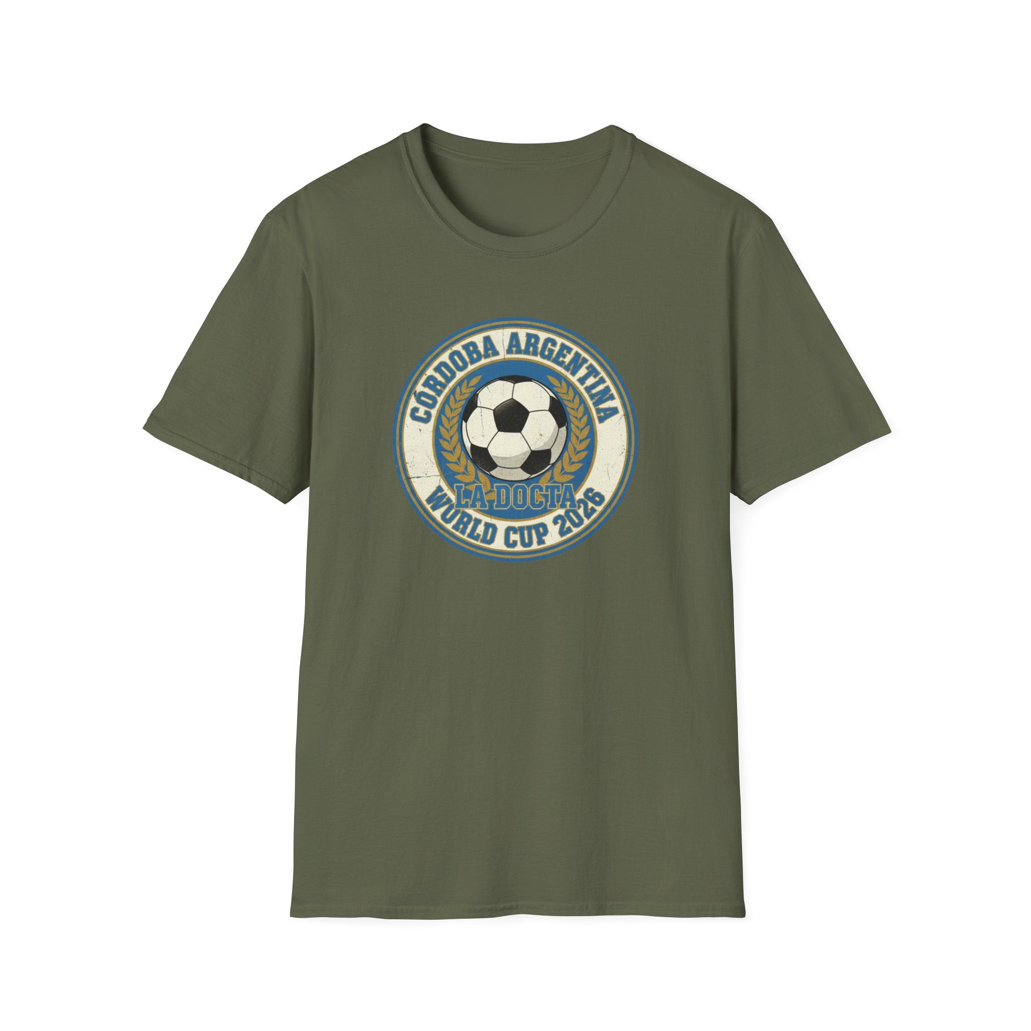 Argentina World Cup 2026 Soccer T-Shirt — Córdoba Retro Football Crest