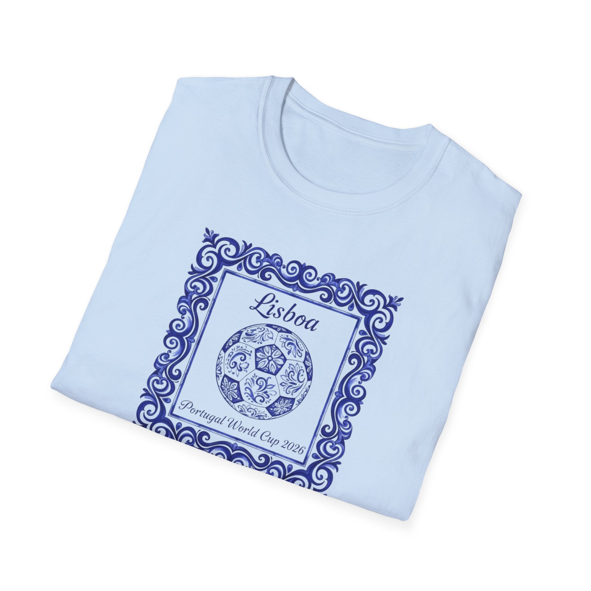 Lisboa Azulejo T-Shirt — Portuguese Tile Vintage Travel Tee