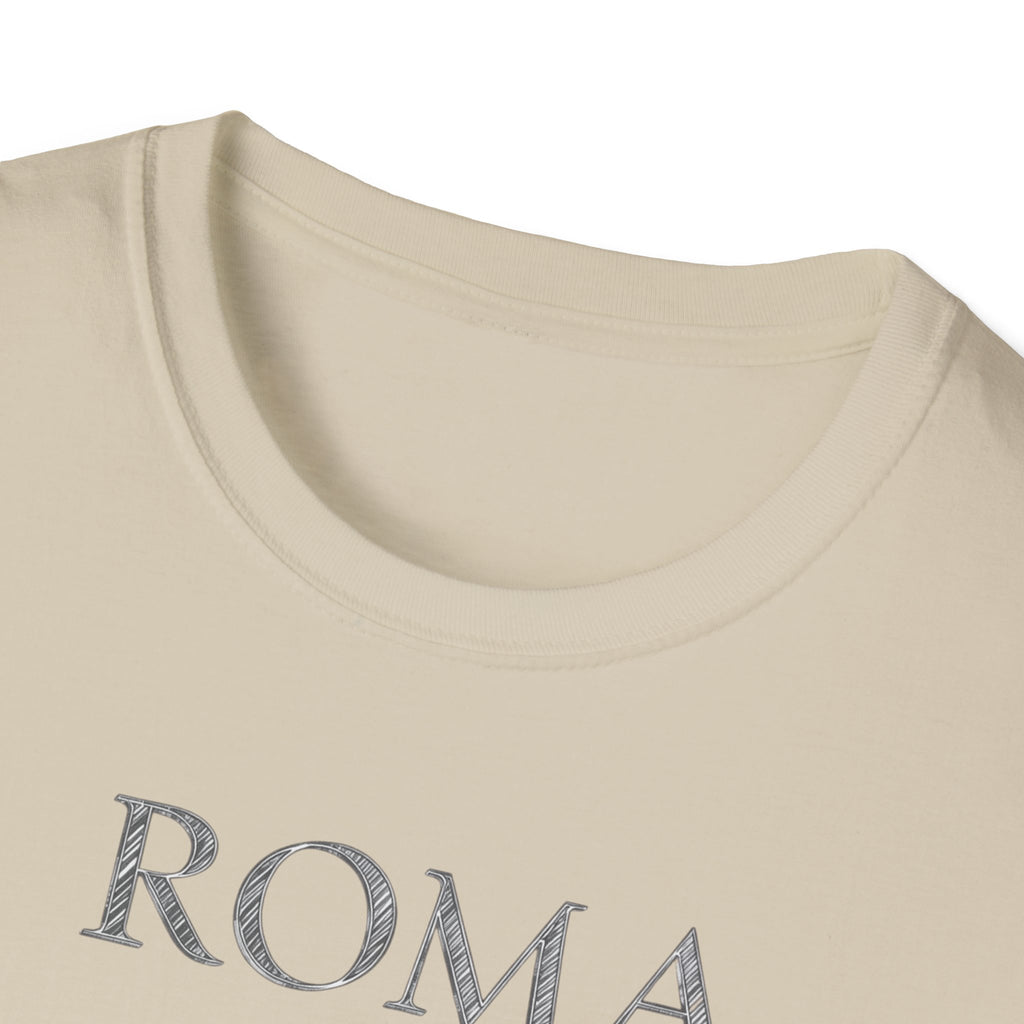 Roma skyline illustration T-Shirt | Colosseum Vatican Stencil