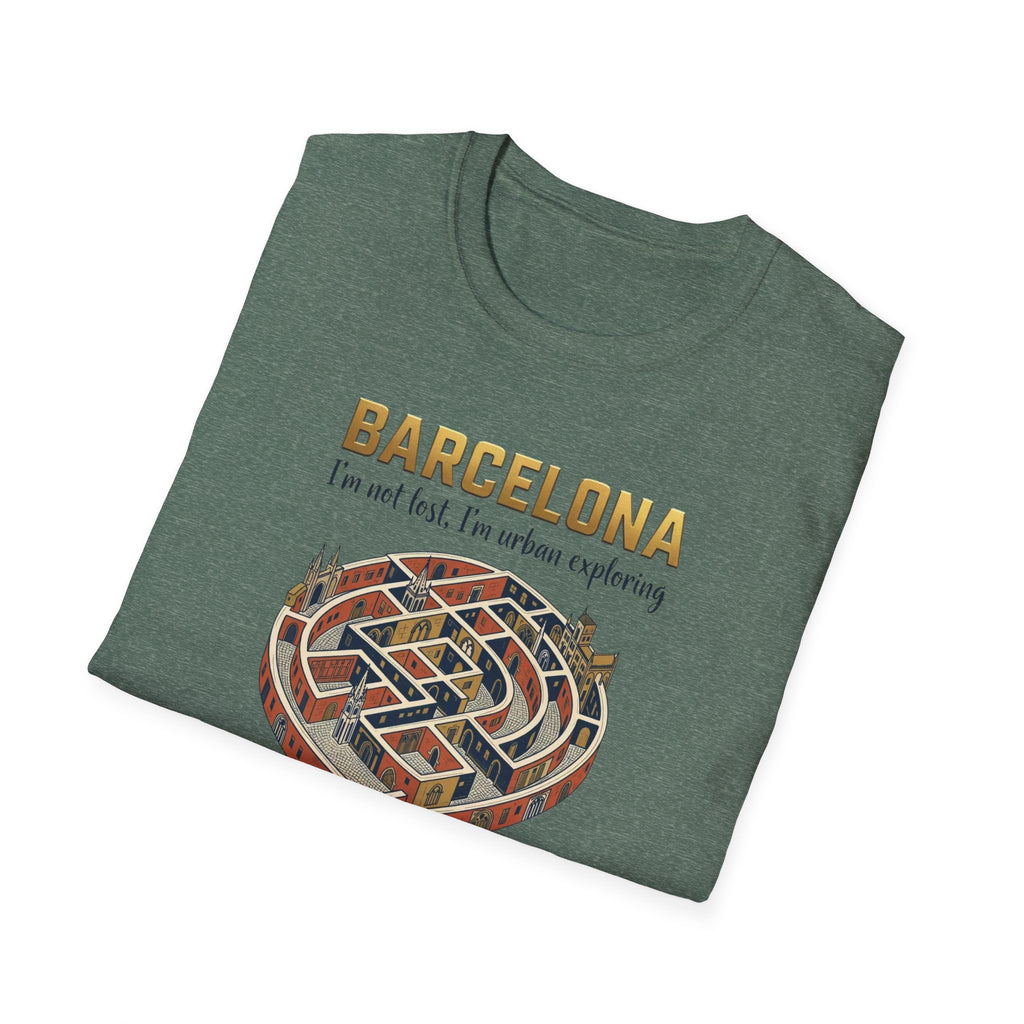 Barcelona Heart Maze T-Shirt — I am not lost, I’m urban exploring