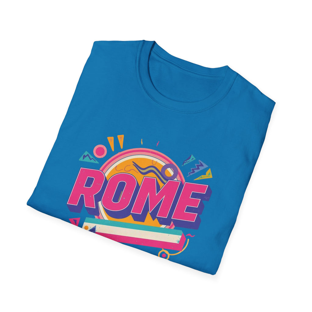 Rome Retro Graphic T-Shirt — Colorful Travel Tee