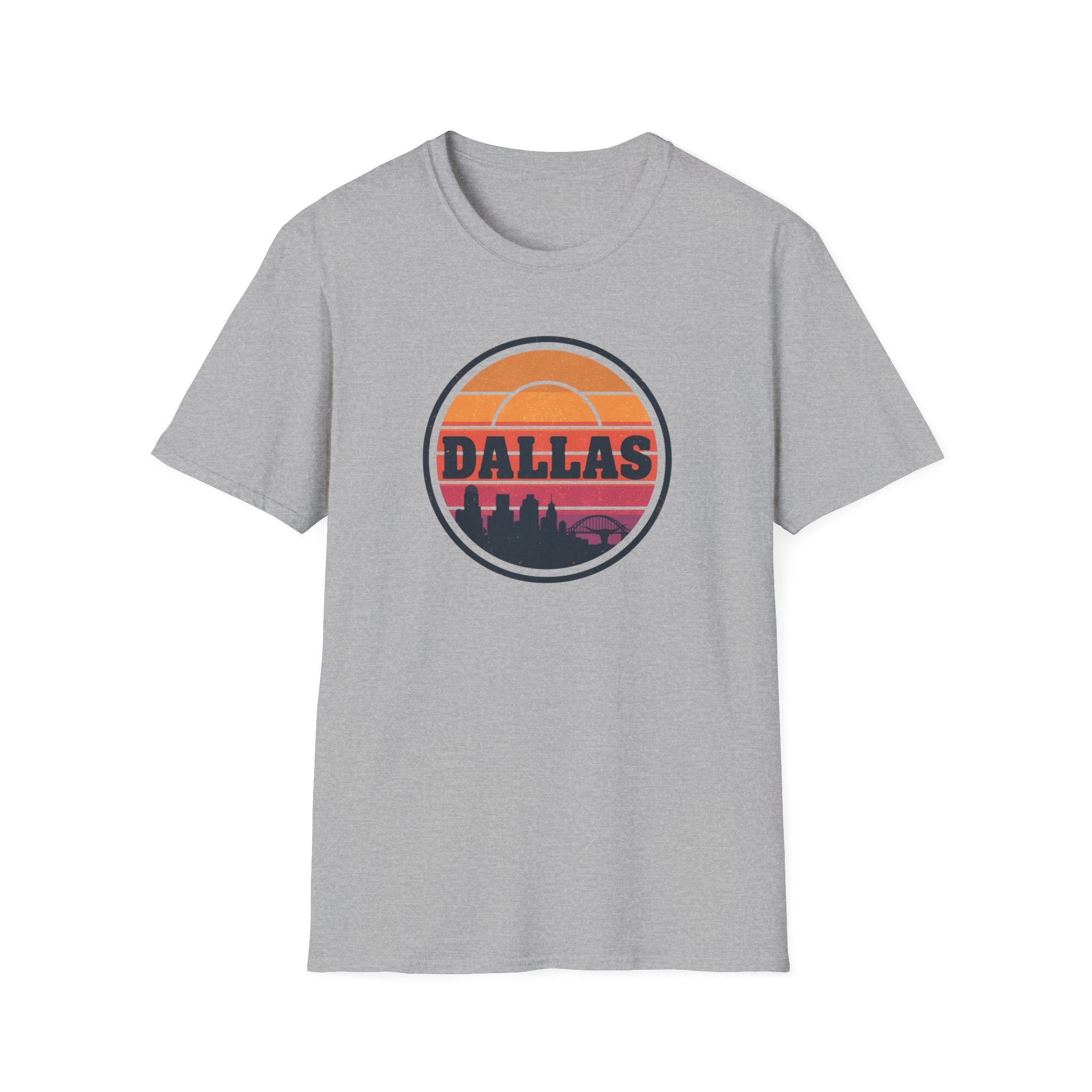 Dallas Sunset T-Shirt — Retro Skyline Graphic Tee