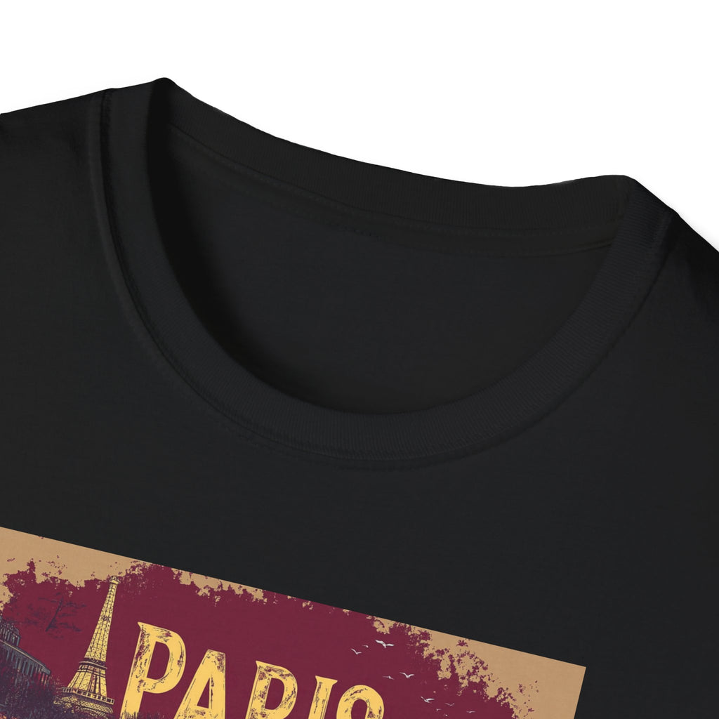 Vintage Paris skyline T-Shirt | Paris France cityscape tee