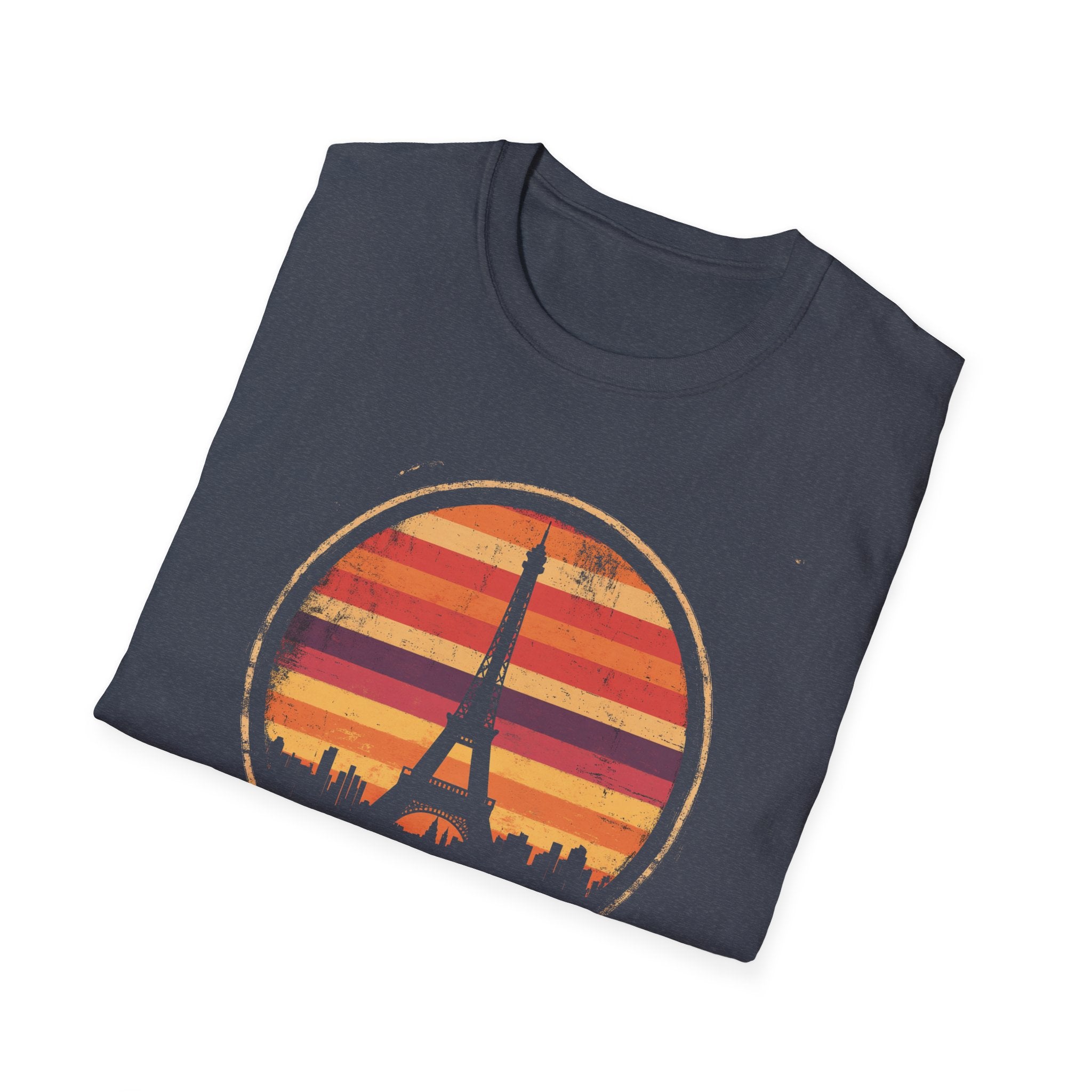 Paris Eiffel Tower Sunset T-Shirt — Vintage Travel Tee