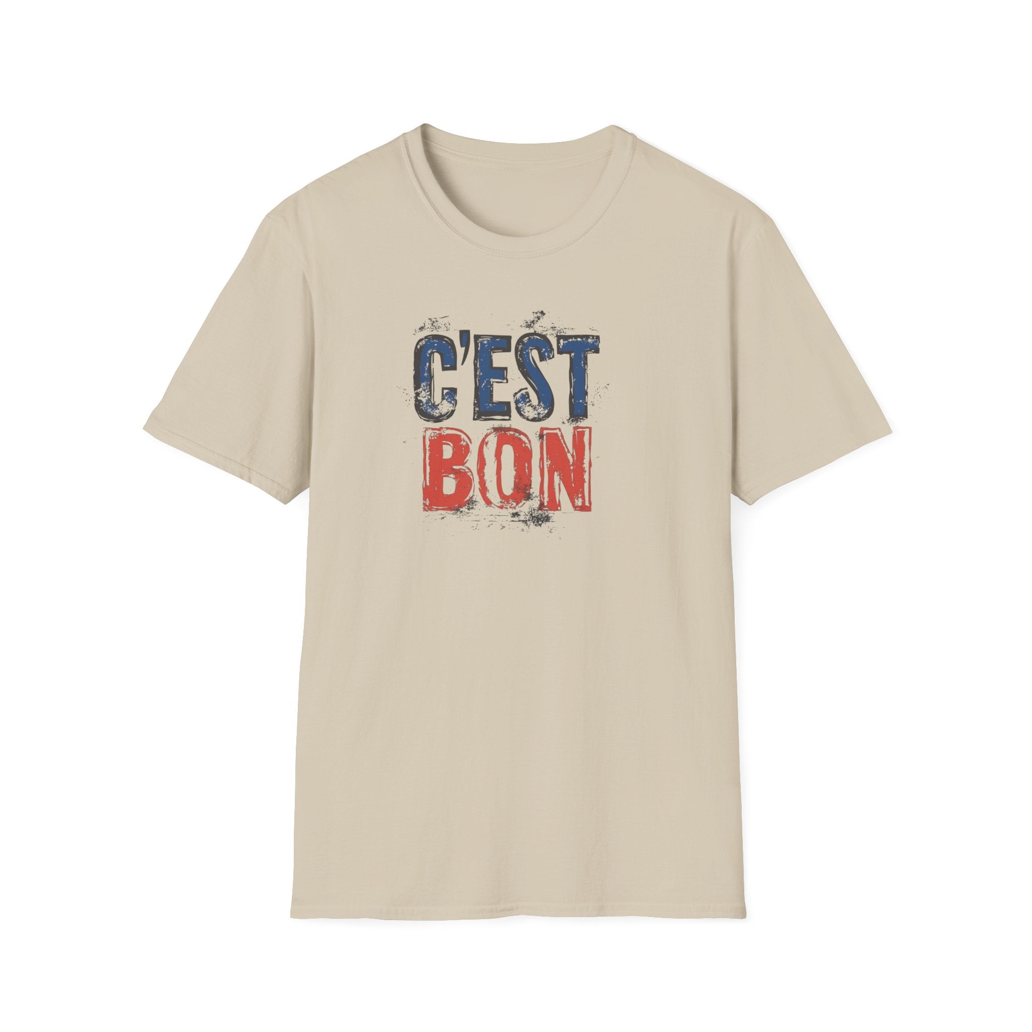 C'est Bon distressed French flag lettering T-Shirt | France graphic tee